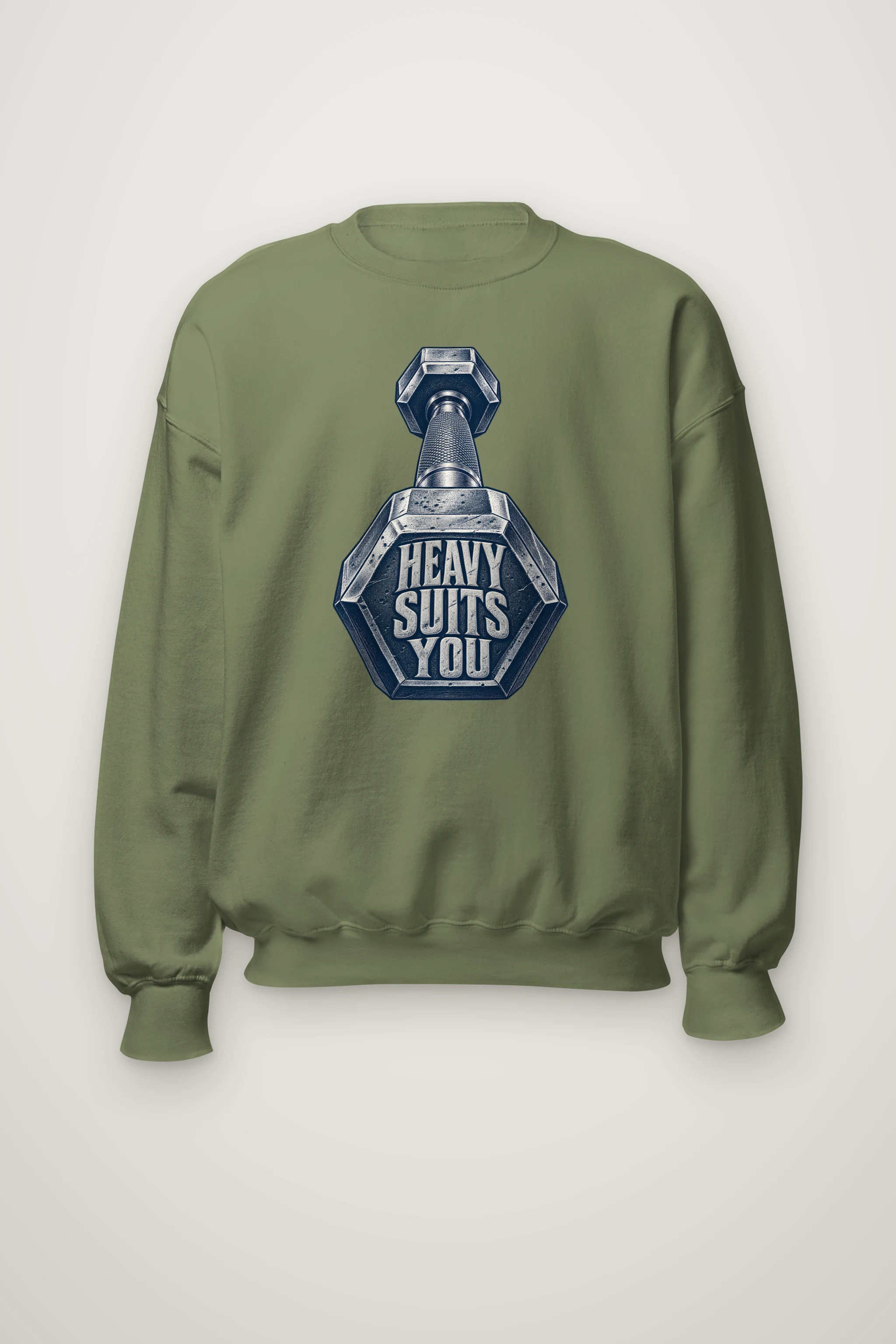 "Heavy Suits You" Heavy Blend Unisex Crewneck Sweatshirt