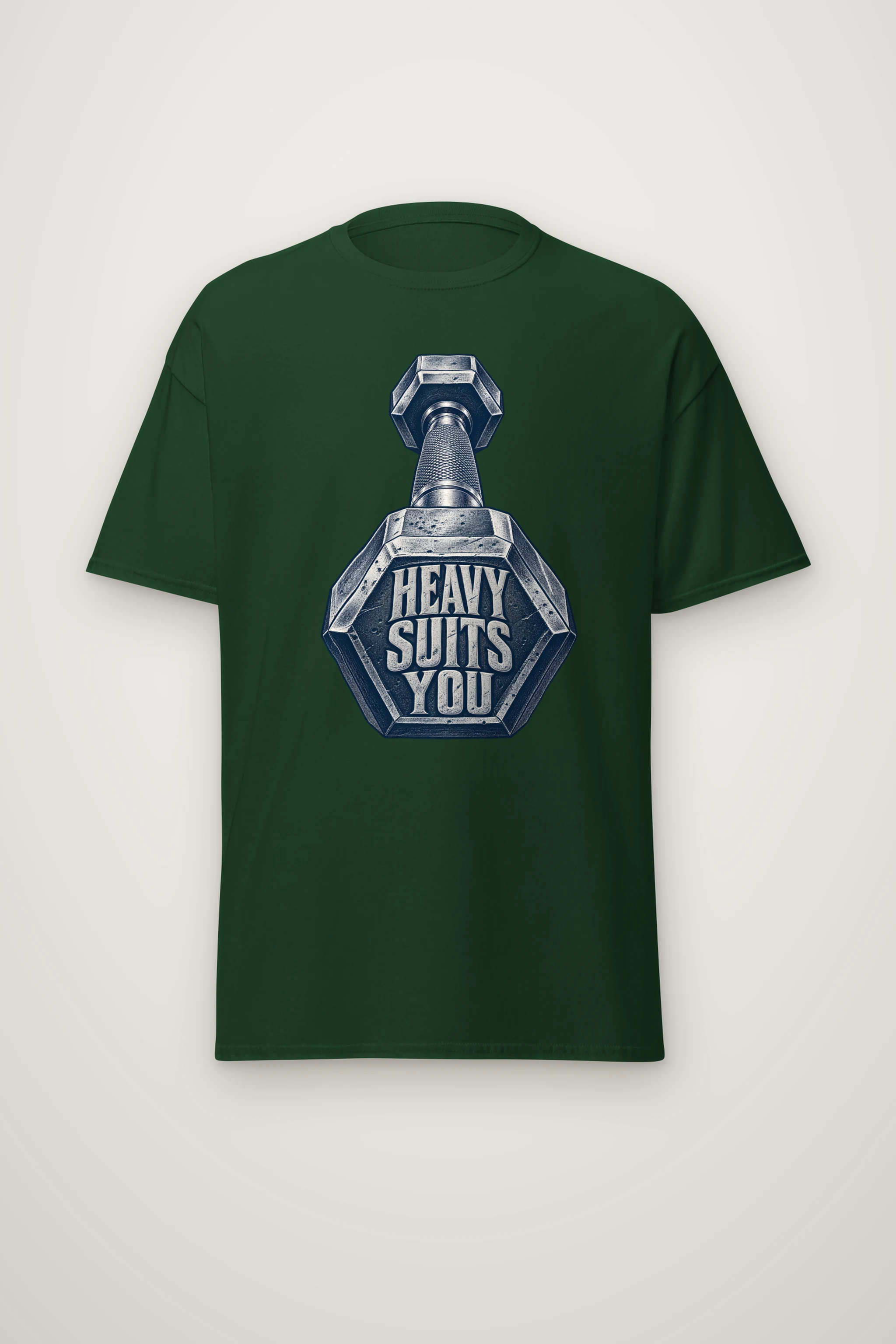 "Heavy Suits You" Heavyweight Unisex Crewneck T-shirt