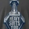 "Heavy Suits You" Men's Oversized Heavyweight Crewneck T-Shirt