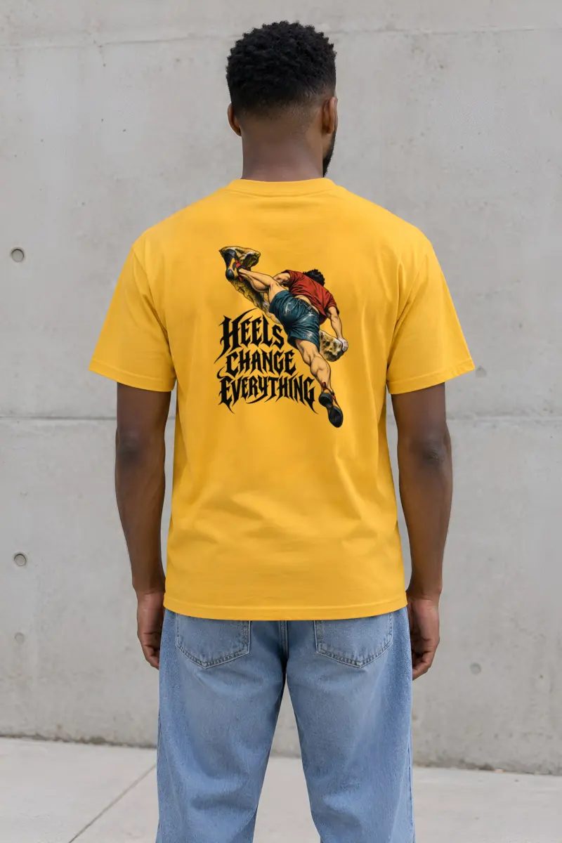 "Heels Change Everything" Heavyweight Unisex Crewneck T-shirt