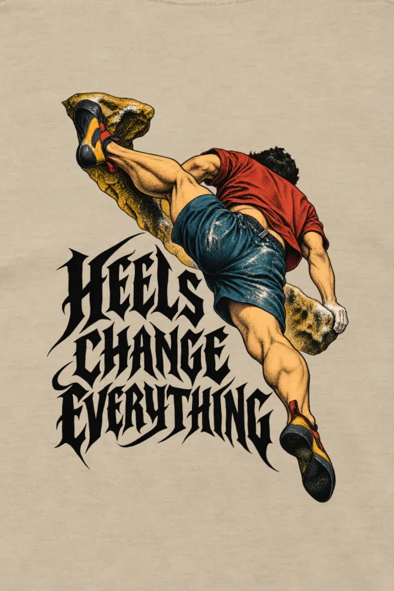 "Heels Change Everything" Unisex Longsleeve T-shirt - the graphic up close