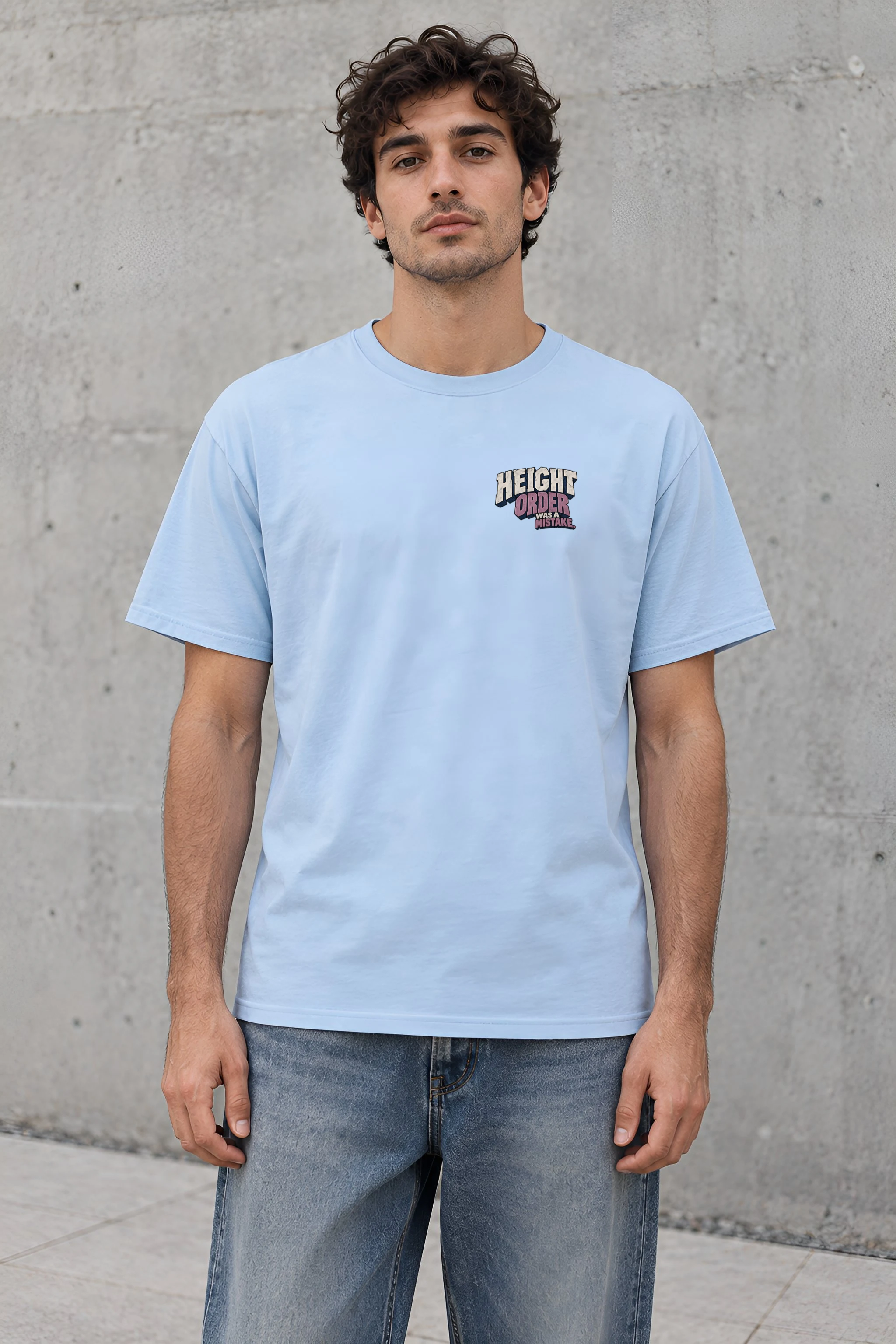 "Height Order Was a Mistake" Heavyweight Unisex Crewneck T-shirt