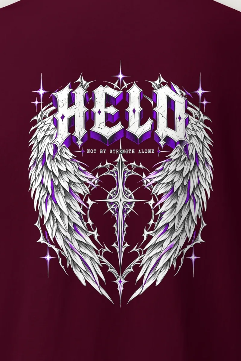 "Held Not By Strength Alone" Heavyweight Unisex Crewneck T-shirt