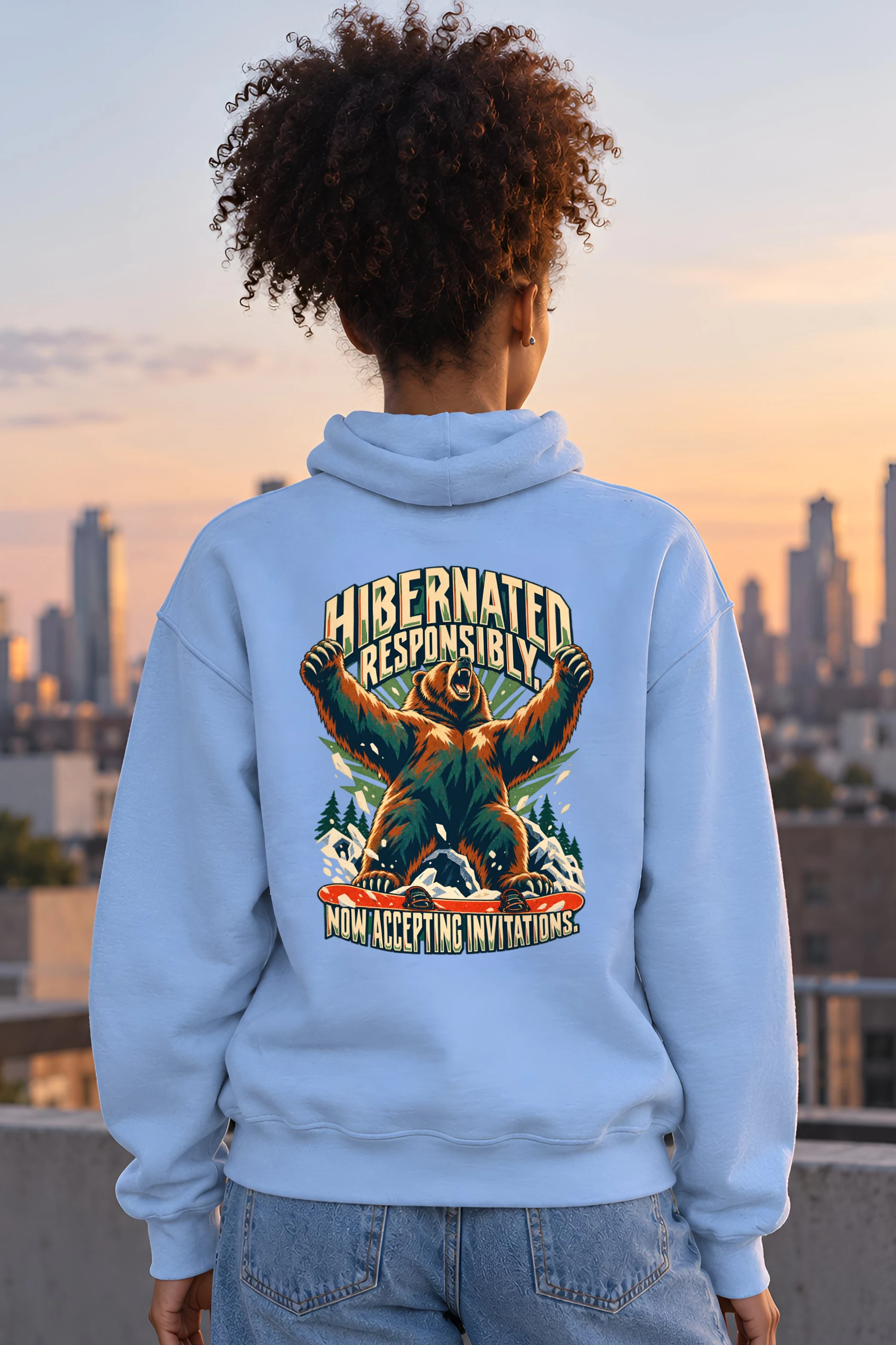 "Hibernated Responsibly" Unisex Pullover Hoodie