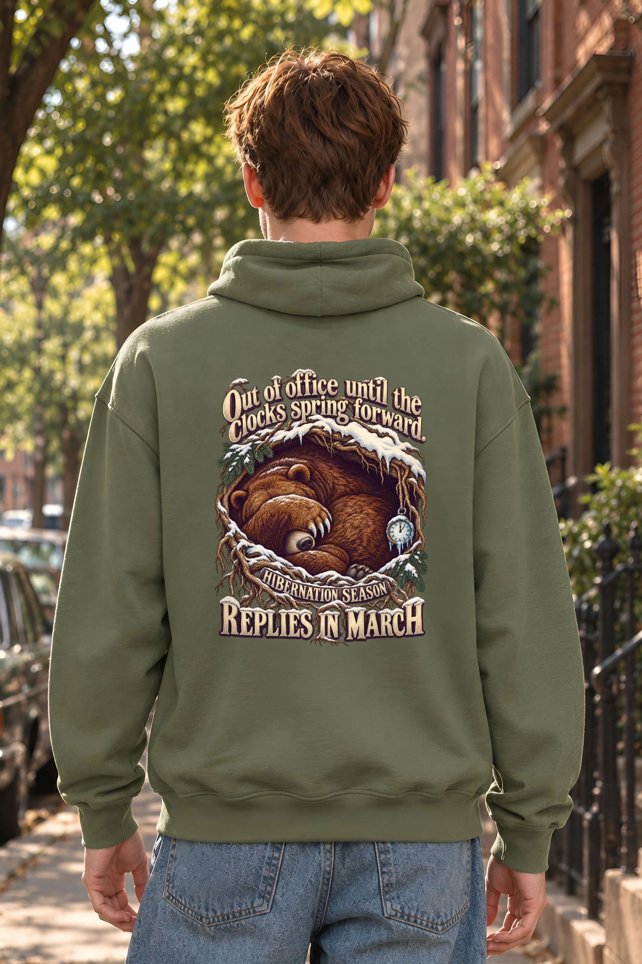 "Hibernation Season" Unisex Pullover Hoodie