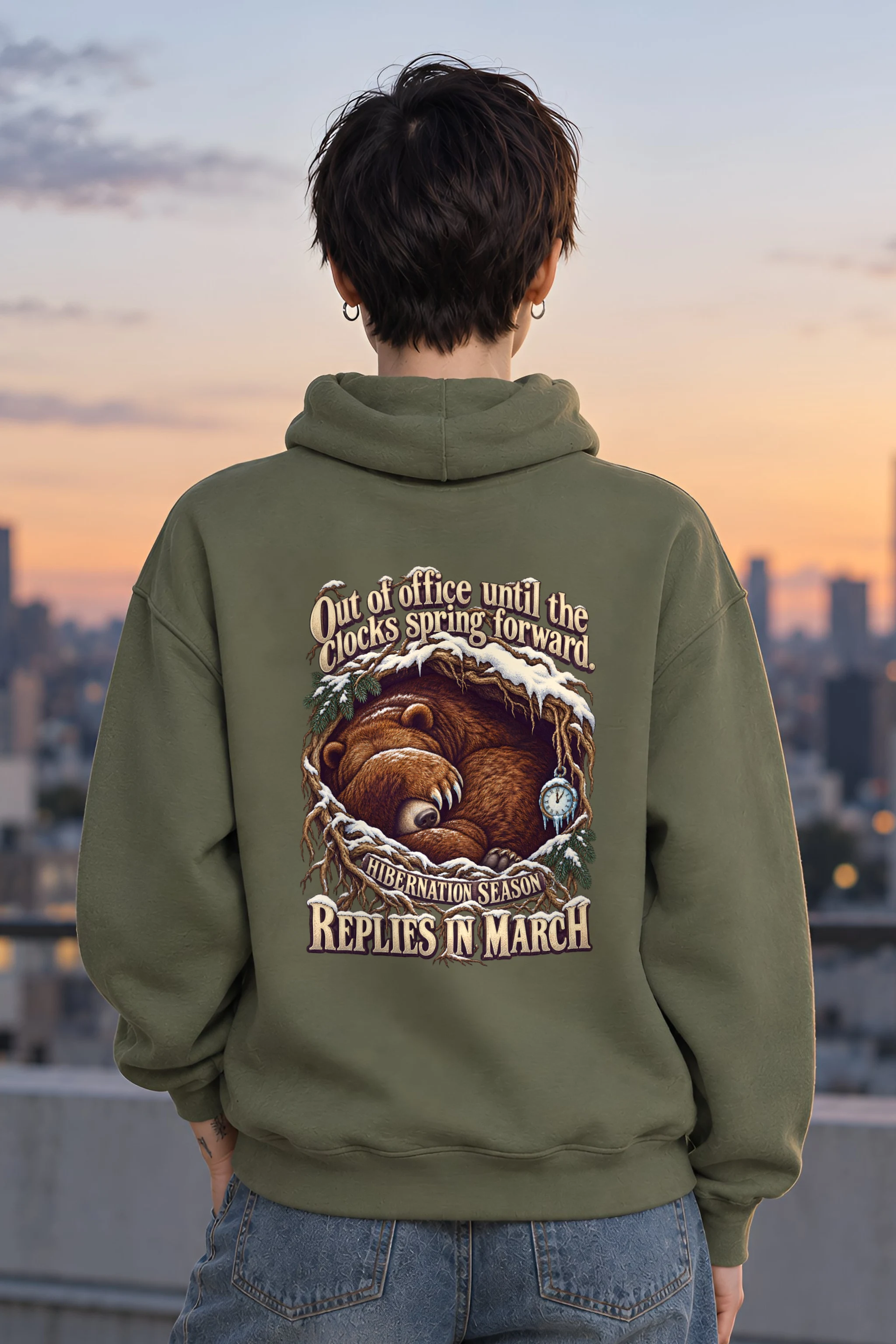 "Hibernation Season" Unisex Pullover Hoodie