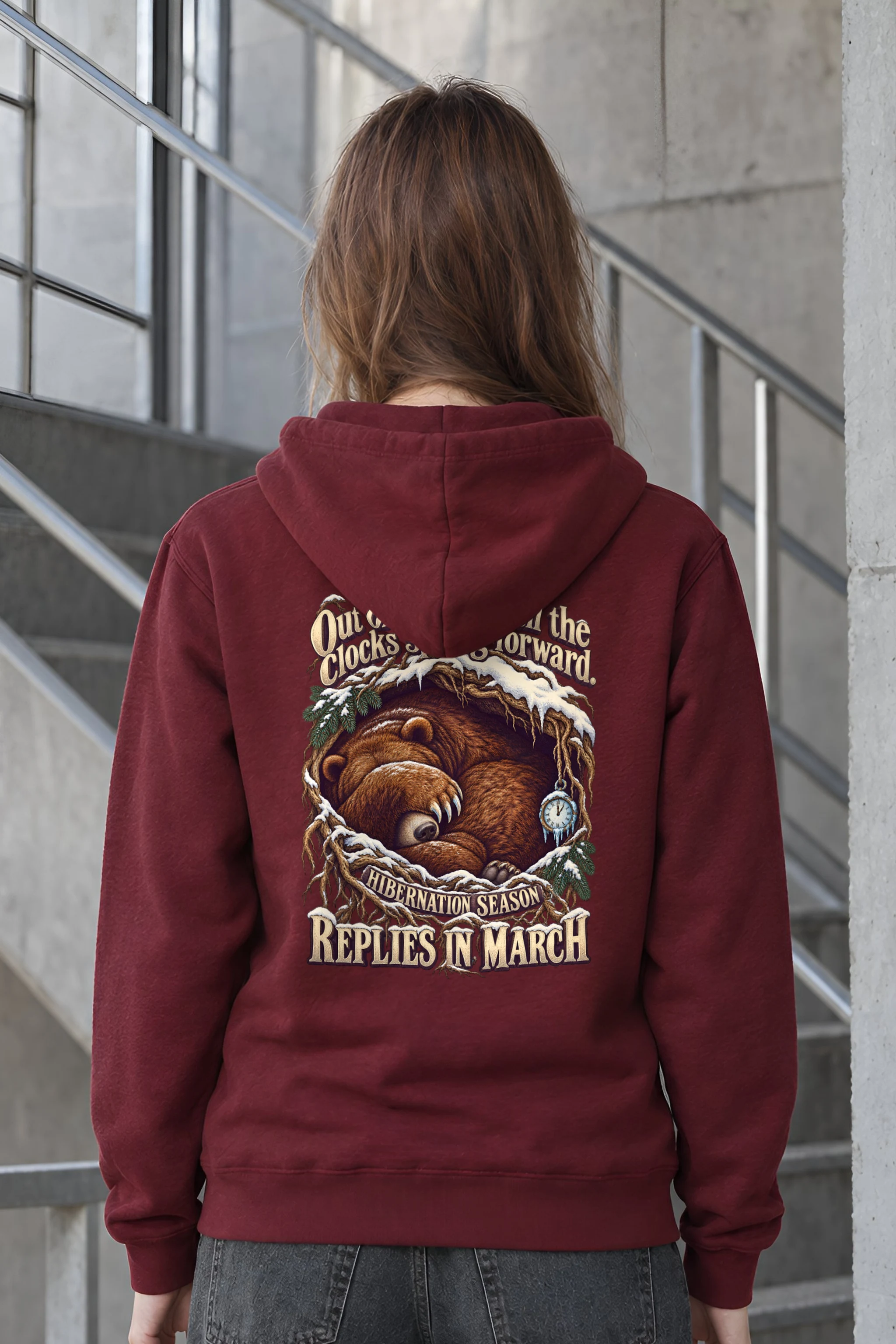 "Hibernation Season" Unisex Pullover Hoodie