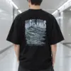 "Highlands Winter Service" Men's Oversized Heavyweight Crewneck T-Shirt