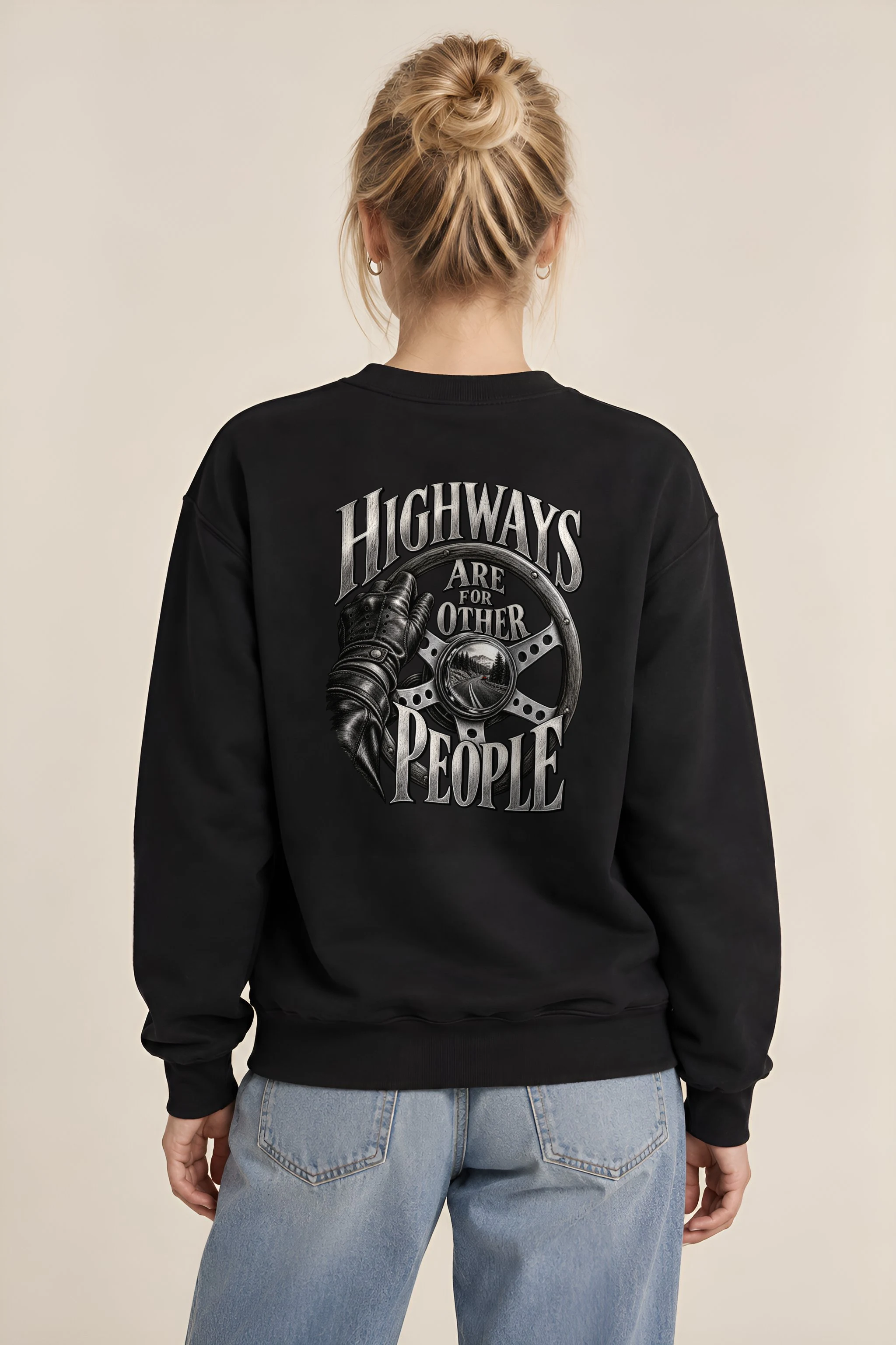"Highways Are for Other People" Heavy Blend Unisex Crewneck Sweatshirt