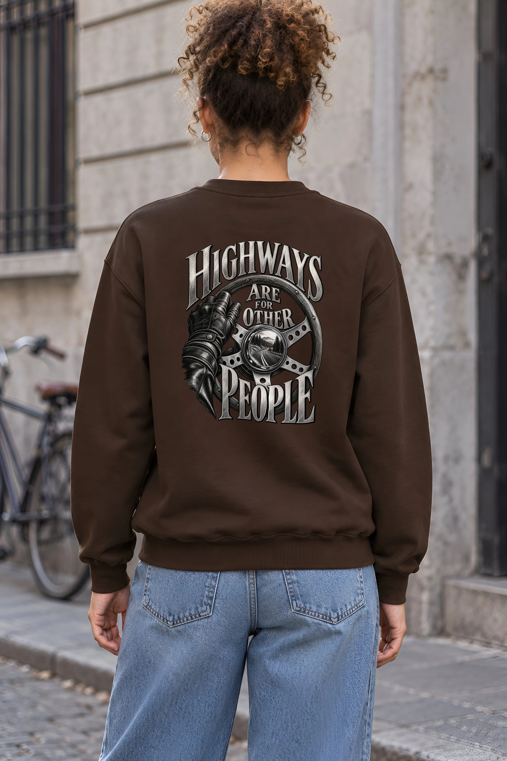 "Highways Are for Other People" 1 Crewneck Sweatshirt