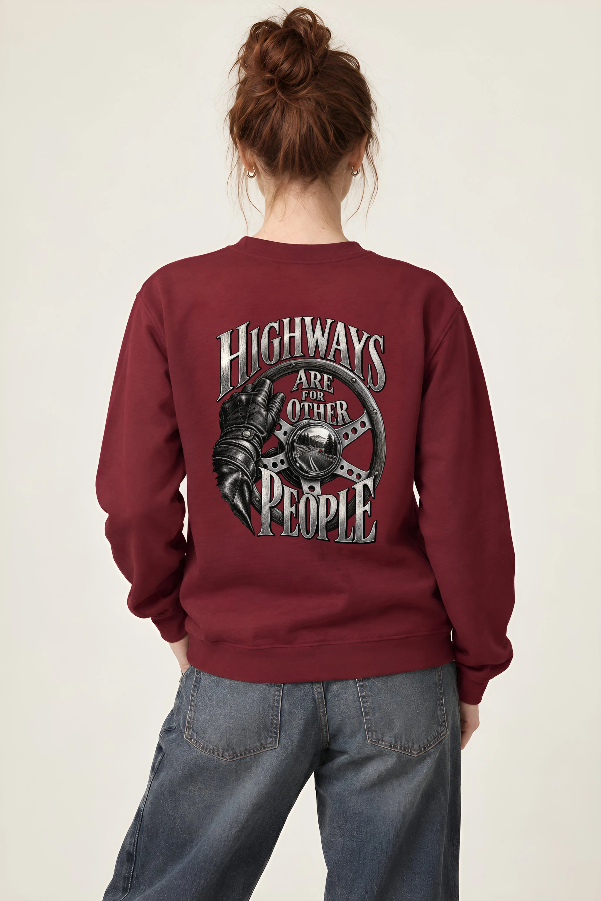 "Highways Are for Other People" 1 Crewneck Sweatshirt