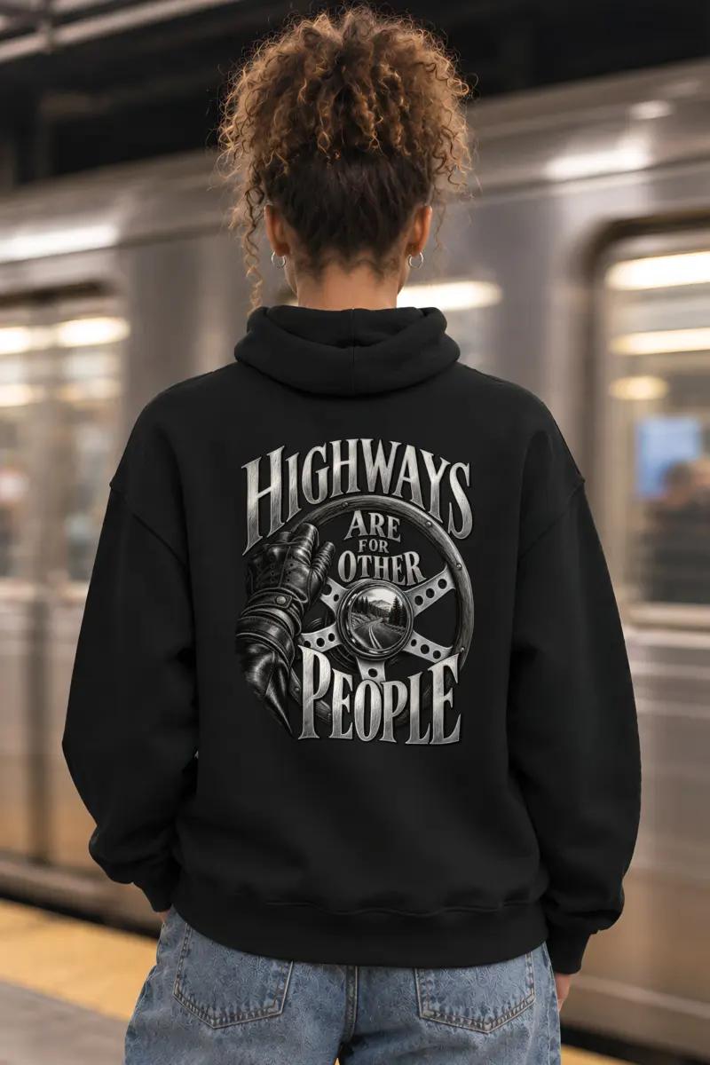 “Highways Are for Other People” Heavy Blend Unisex Pullover Hoodie