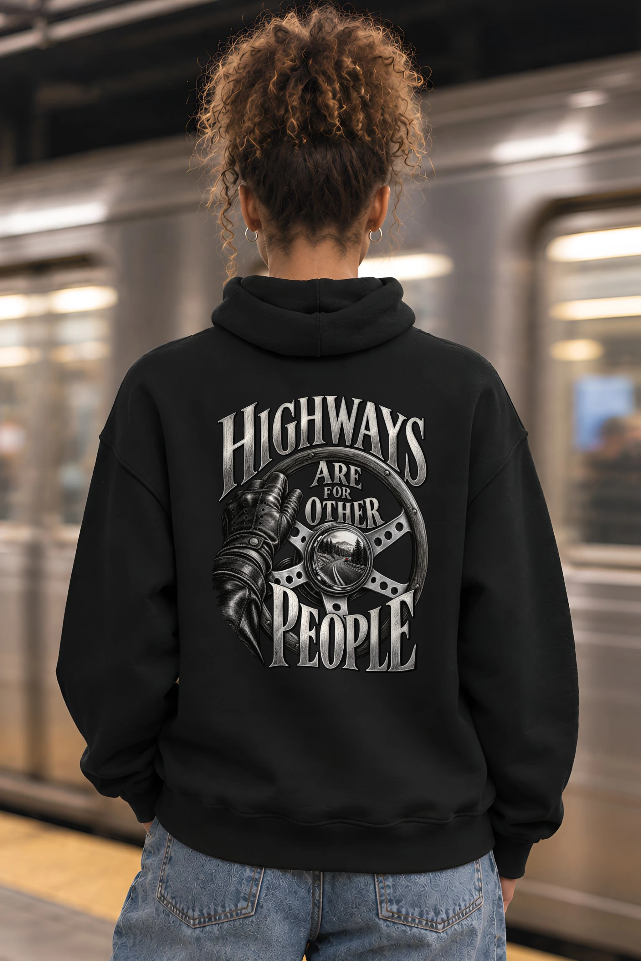 "Highways Are for Other People" Heavy Blend Unisex Pullover Hoodie