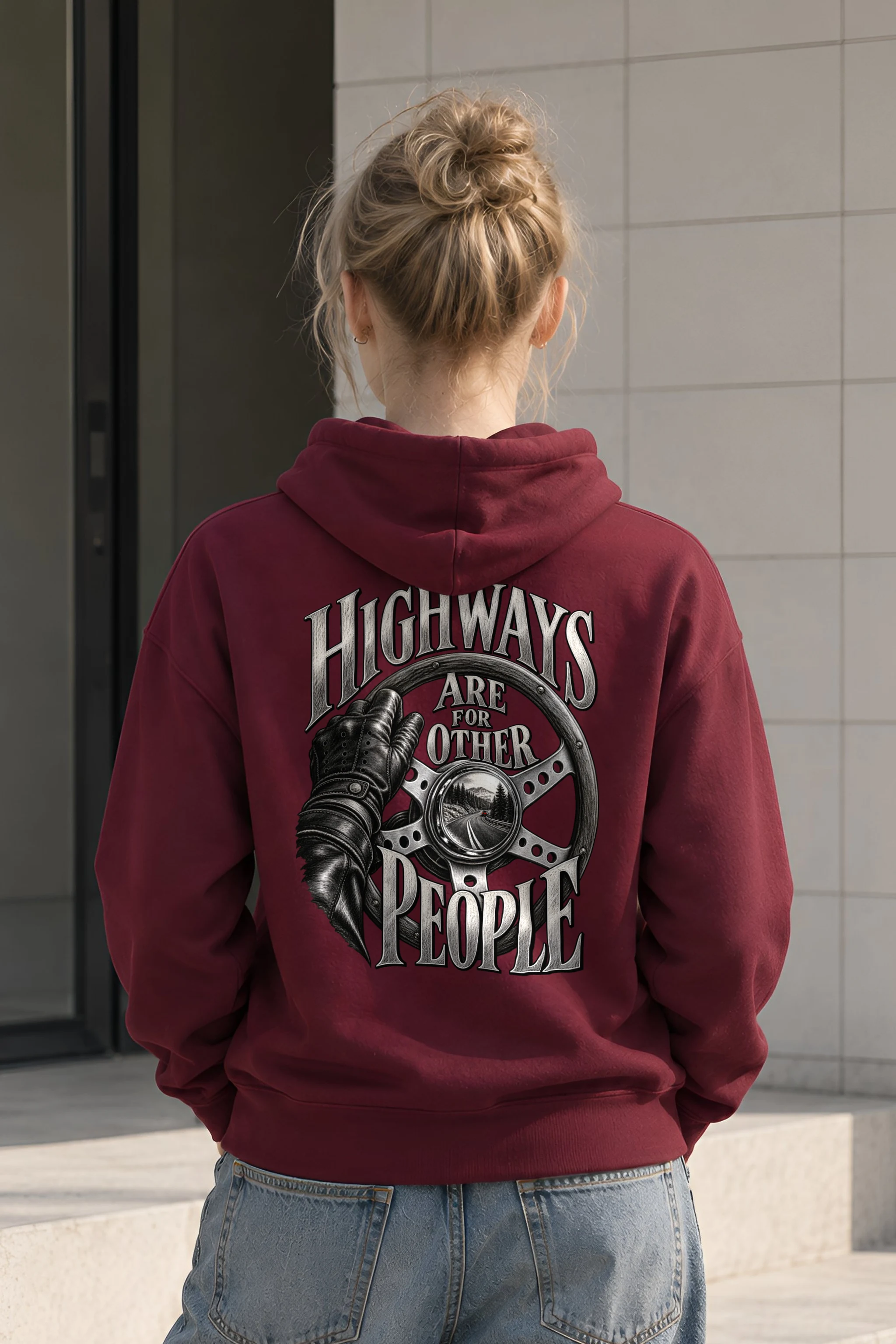 "Highways Are for Other People" 1 Pullover Hoodie