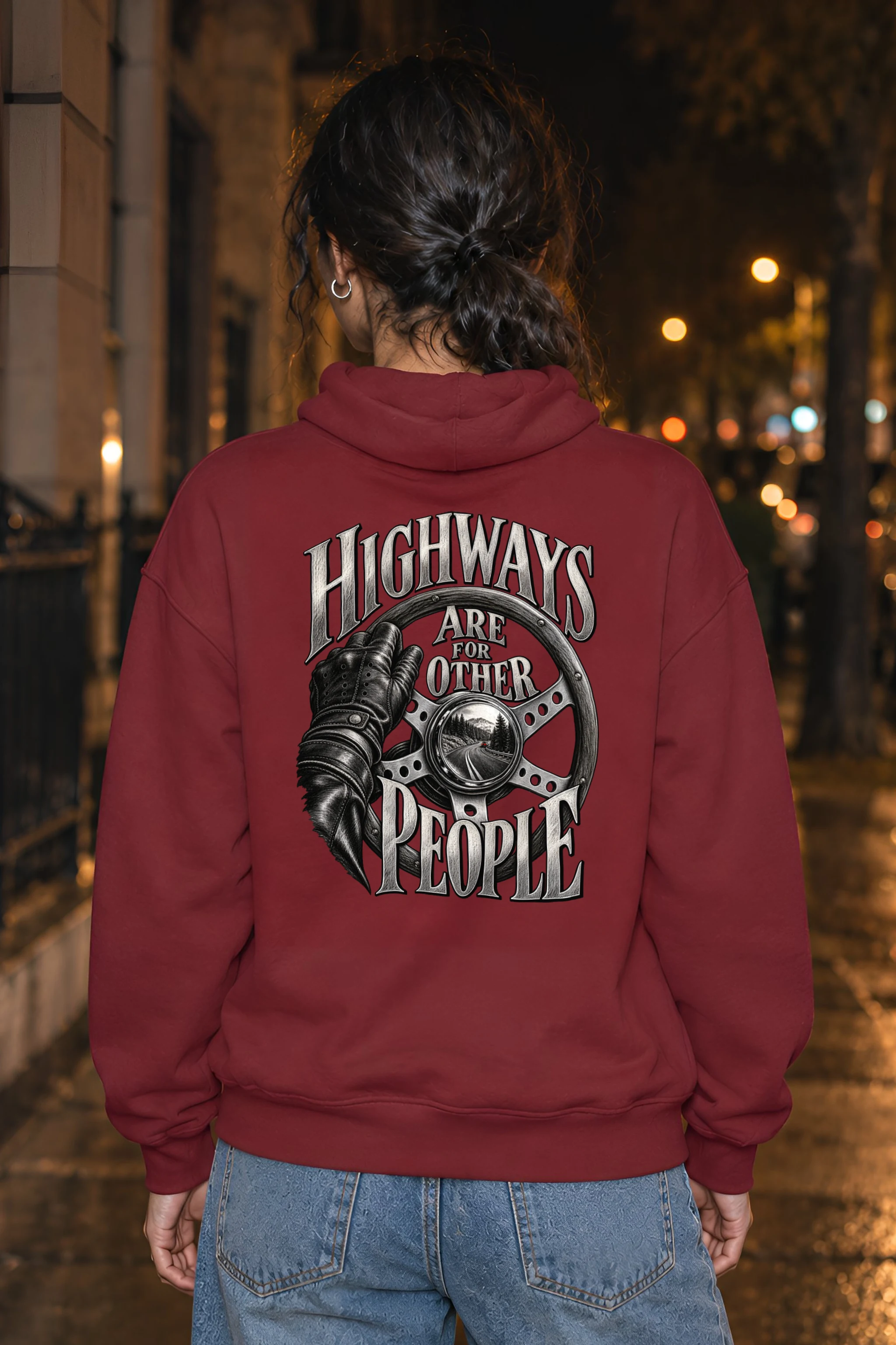 "Highways Are for Other People" Heavy Blend Unisex Pullover Hoodie