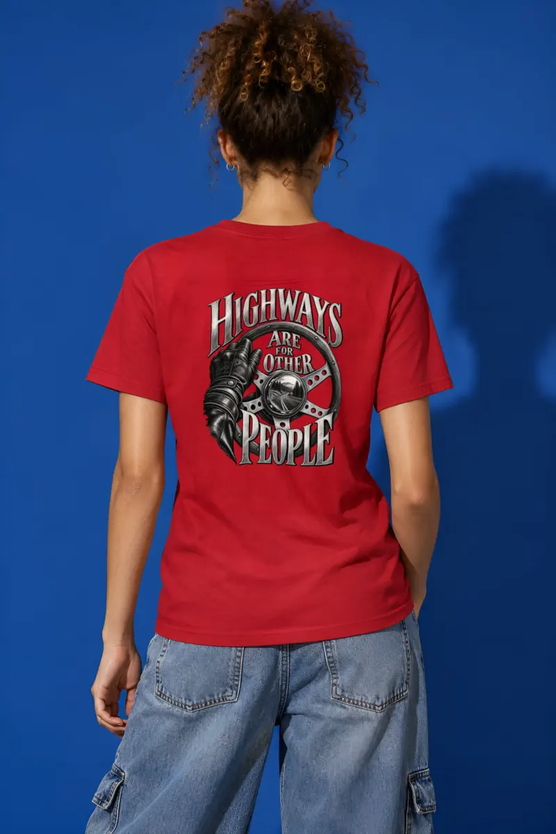 "Highways Are for Other People" Heavyweight Unisex Crewneck T-shirt