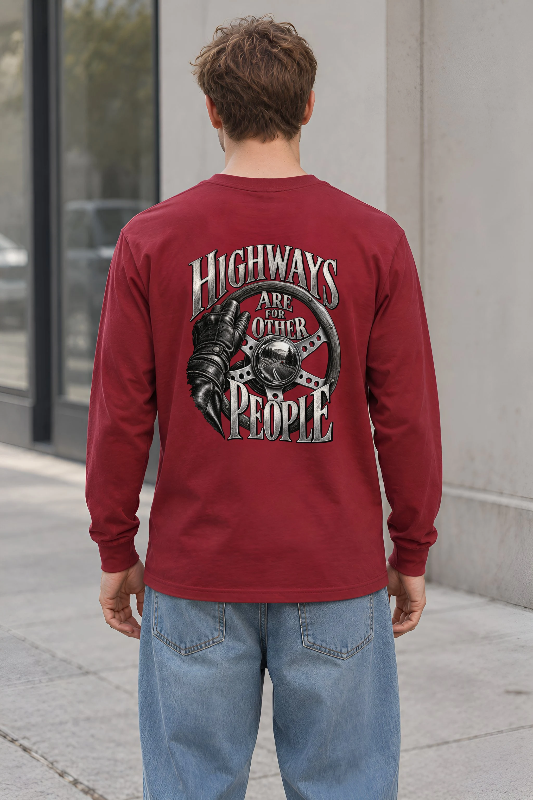"Highways Are for Other People" Unisex Longsleeve T-shirt