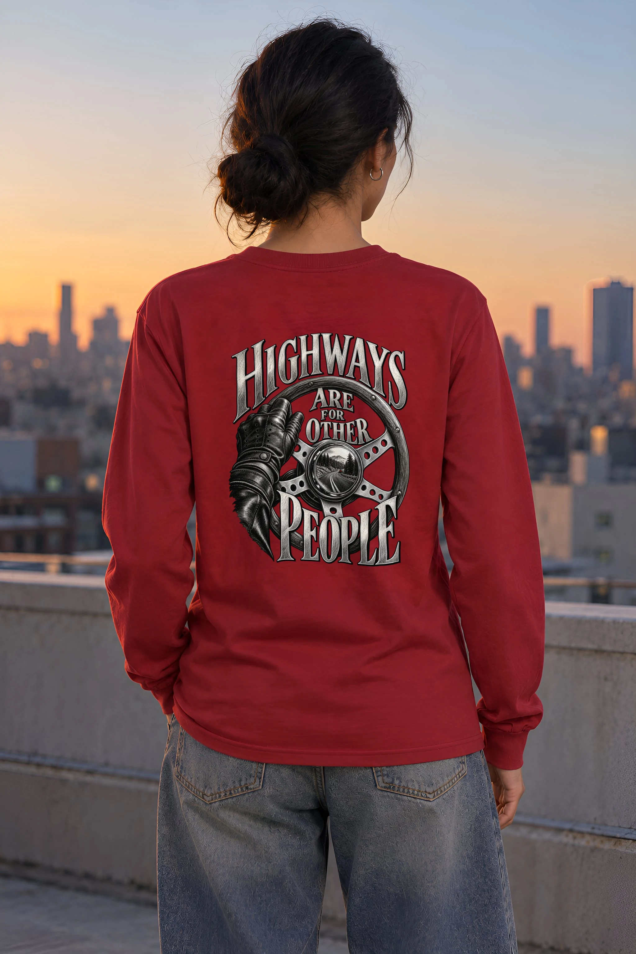 "Highways Are for Other People" Unisex Longsleeve T-shirt
