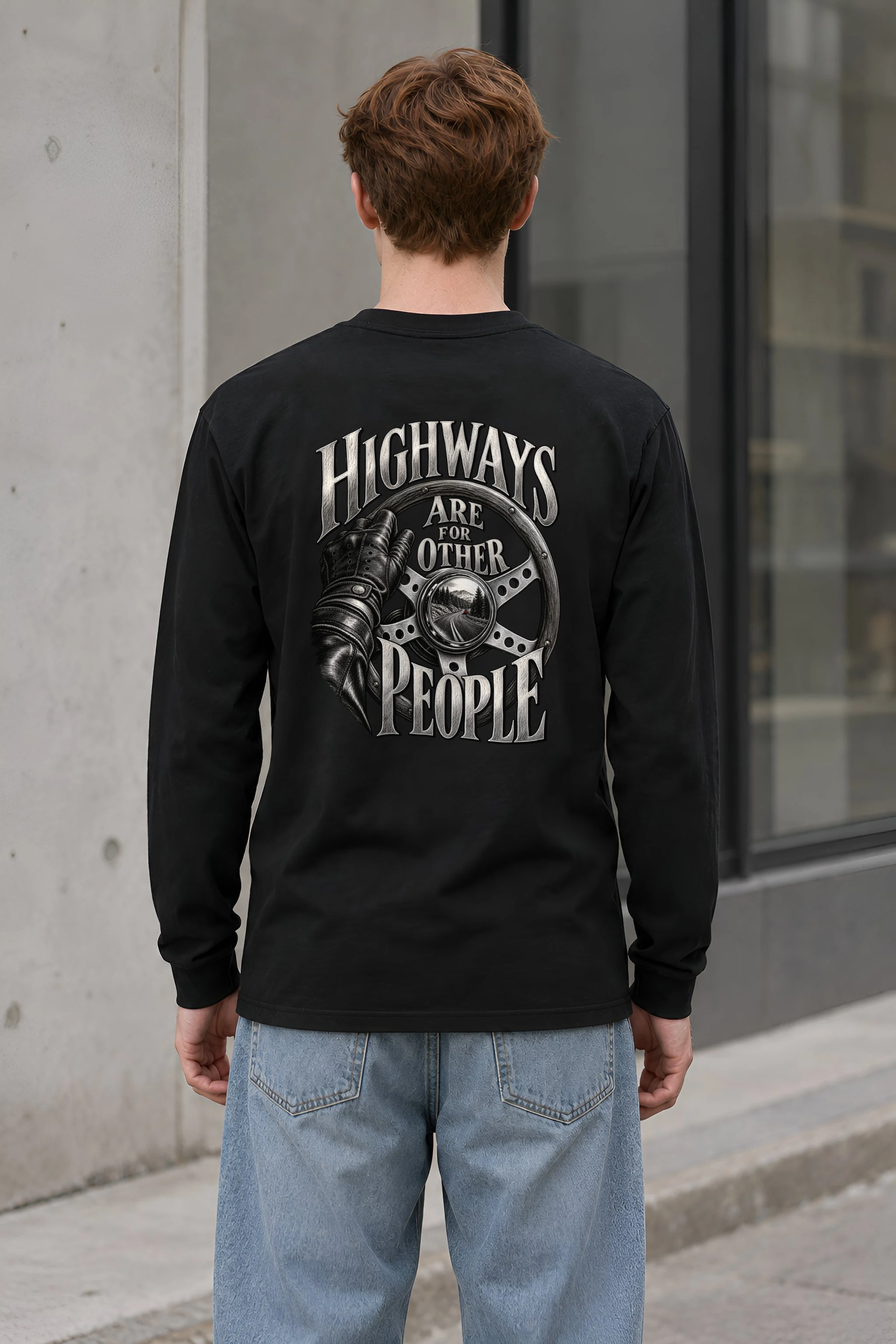 "Highways Are for Other People" Unisex Longsleeve T-shirt