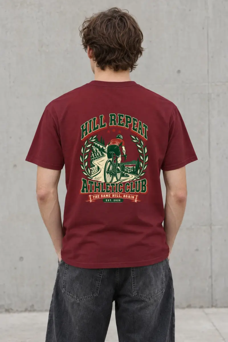 "Hill Repeat Athletic Club" Heavyweight Unisex Crewneck T-shirt