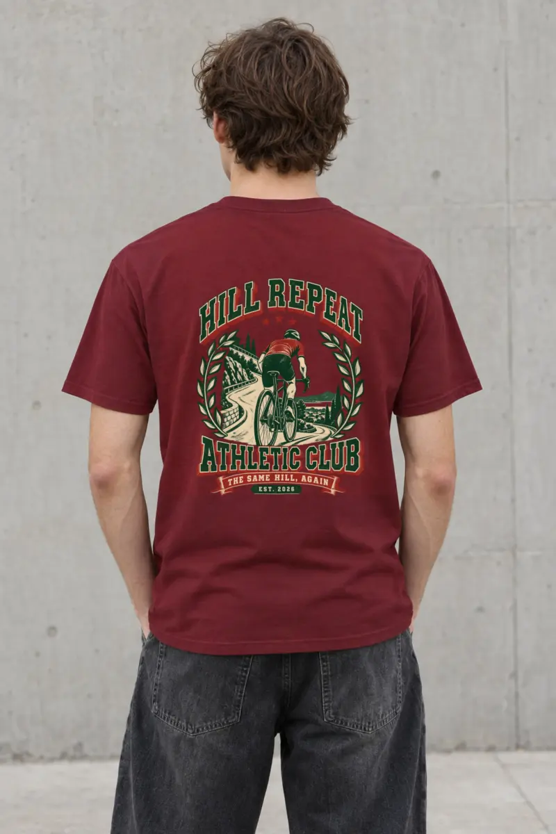 "Hill Repeat Athletic Club" Heavyweight Unisex Crewneck T-shirt