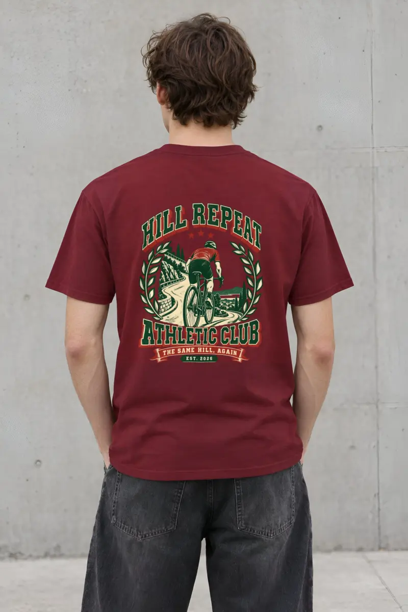"Hill Repeat Athletic Club" Heavyweight Unisex Crewneck T-shirt