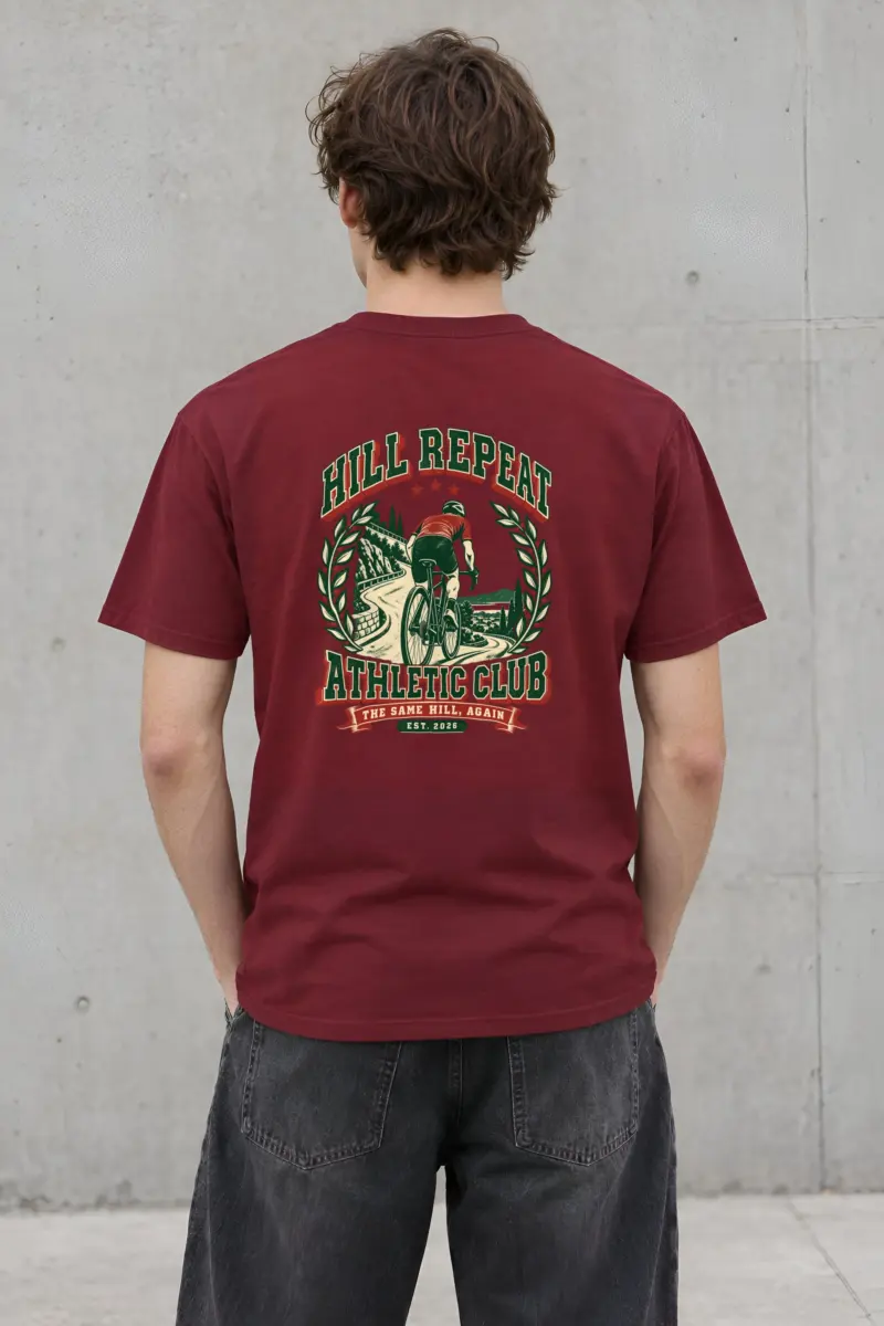 "Hill Repeat Athletic Club" Heavyweight Unisex Crewneck T-shirt