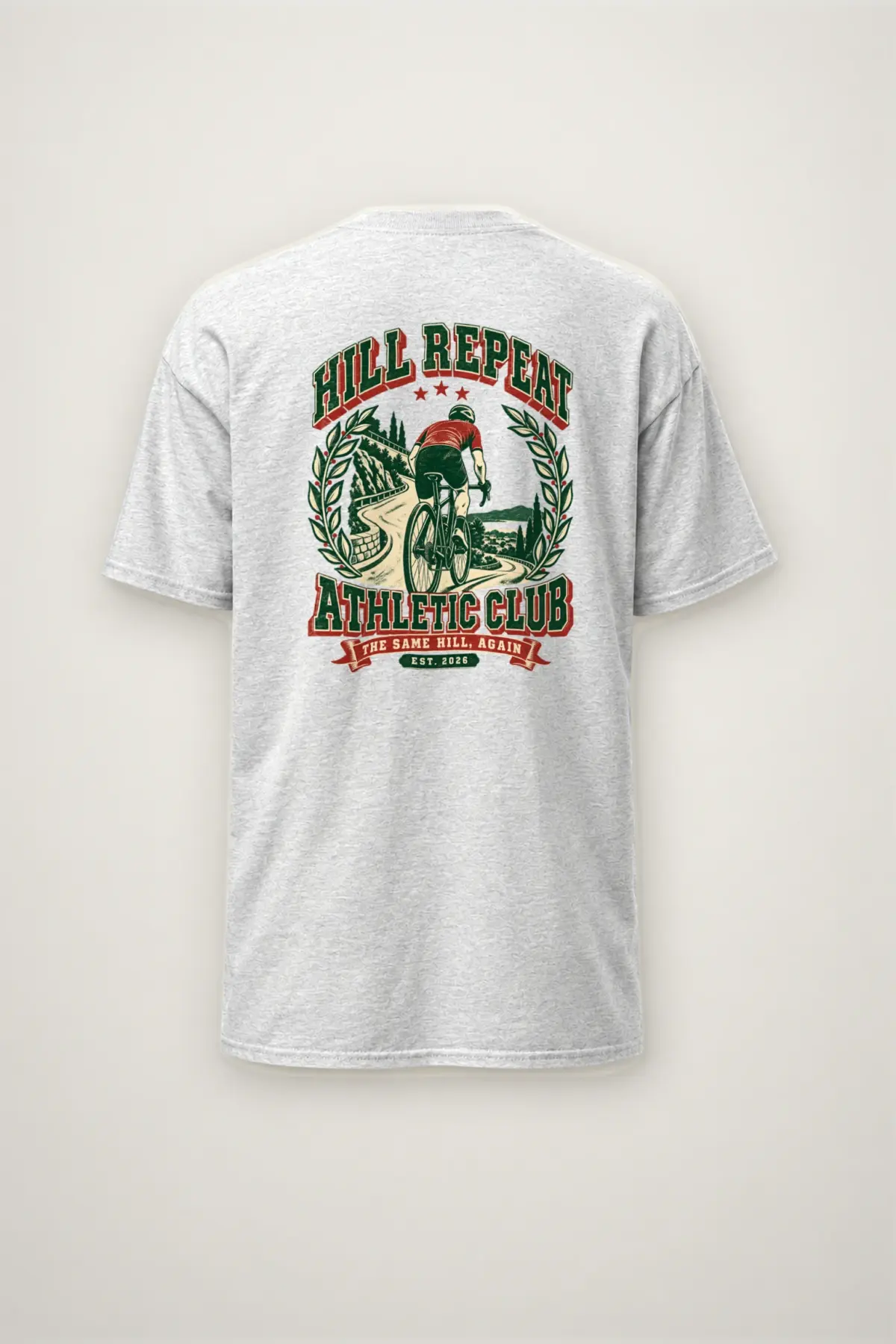 "Hill Repeat Athletic Club" Heavyweight Unisex Crewneck T-shirt