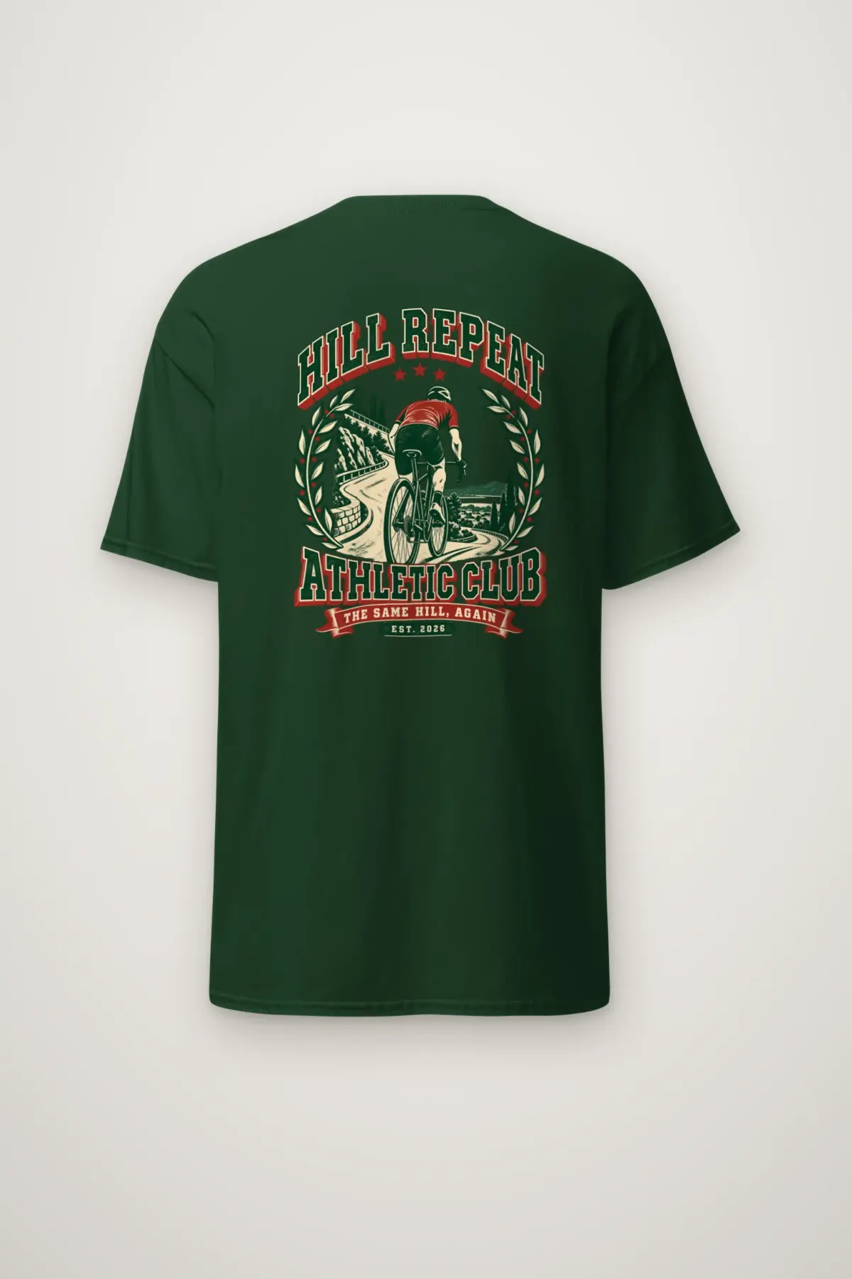 "Hill Repeat Athletic Club" Heavyweight Unisex Crewneck T-shirt