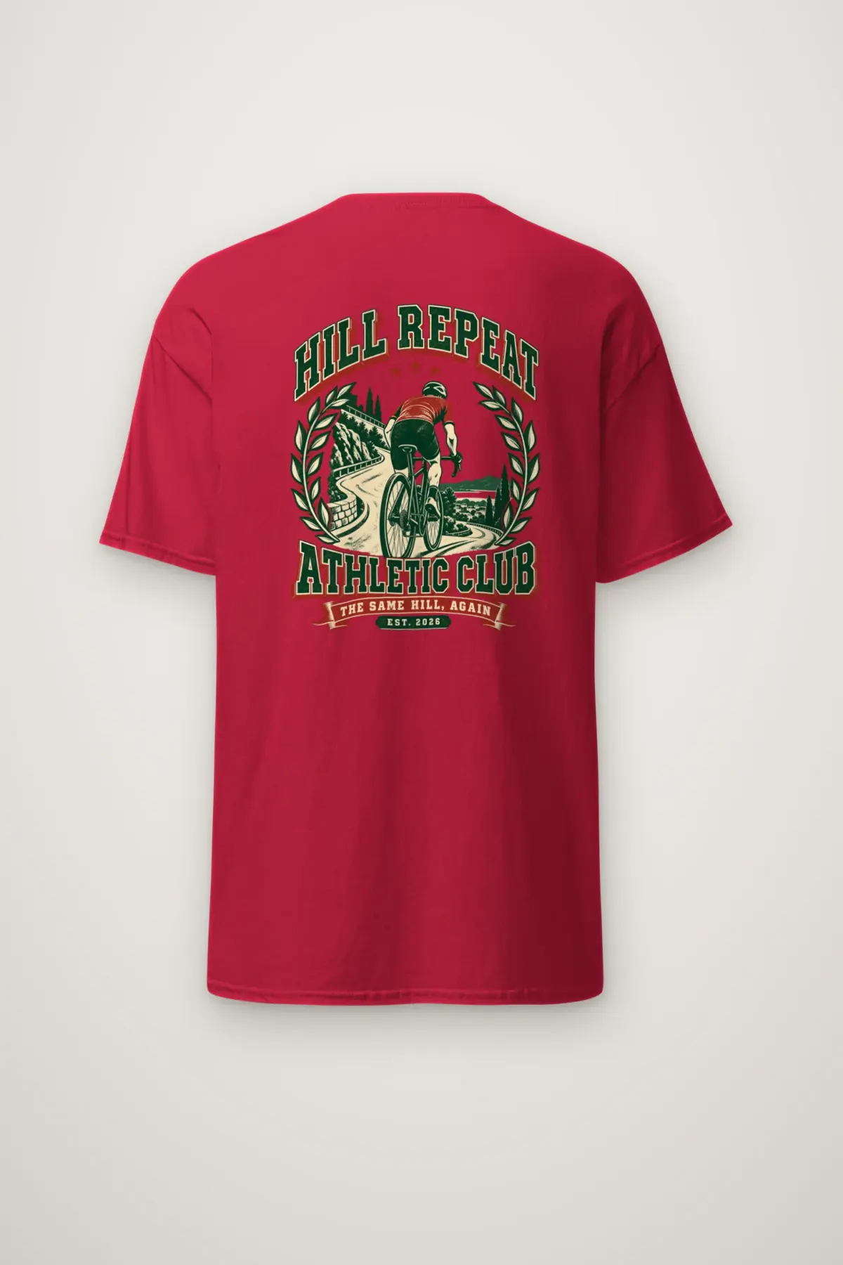 "Hill Repeat Athletic Club" Heavyweight Unisex Crewneck T-shirt