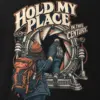 "Hold My Place in This Century" Men's Oversized Heavyweight Crewneck T-Shirt