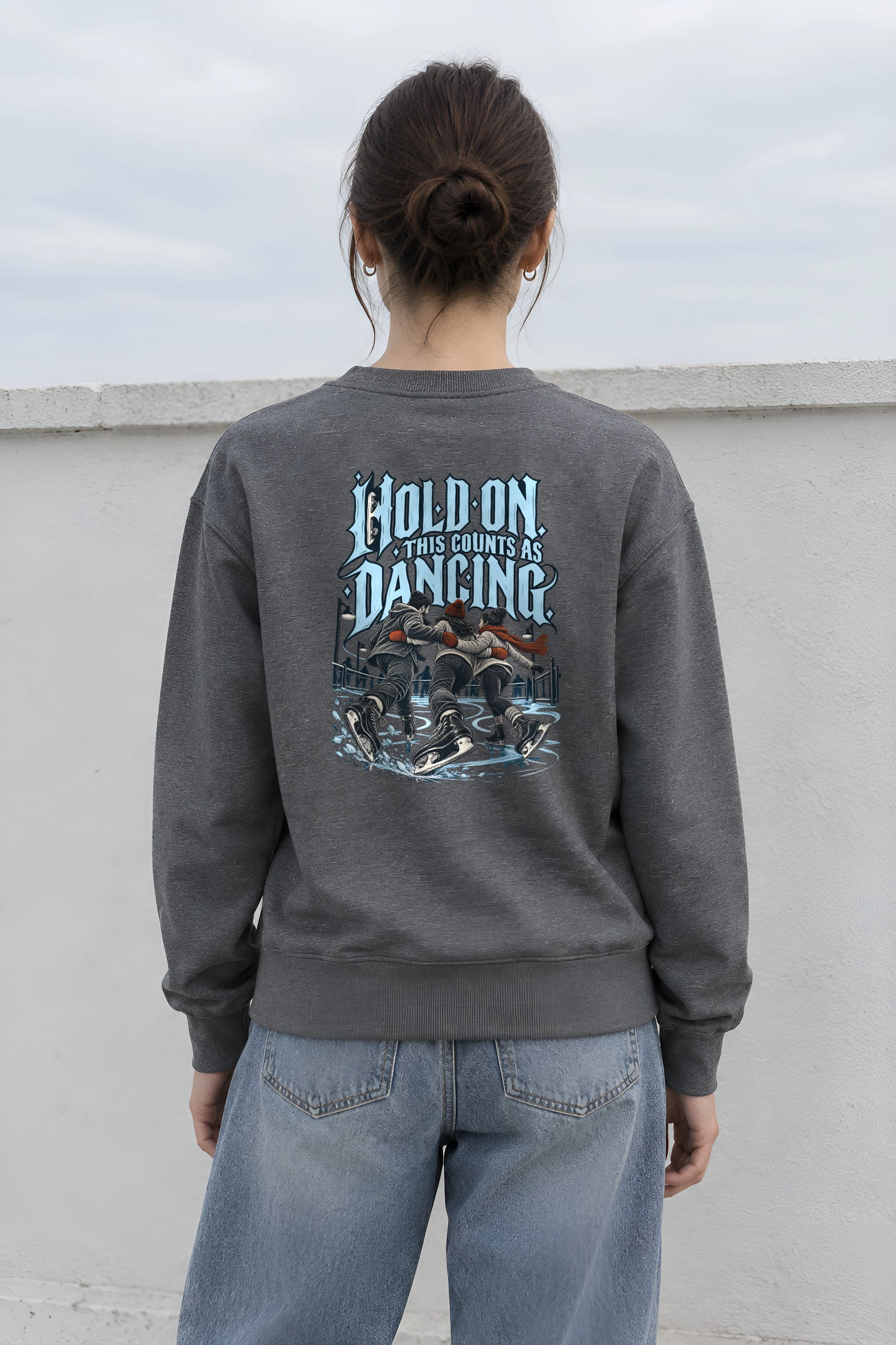 "Hold On, This Counts as Dancing" Heavy Blend Unisex Crewneck Sweatshirt