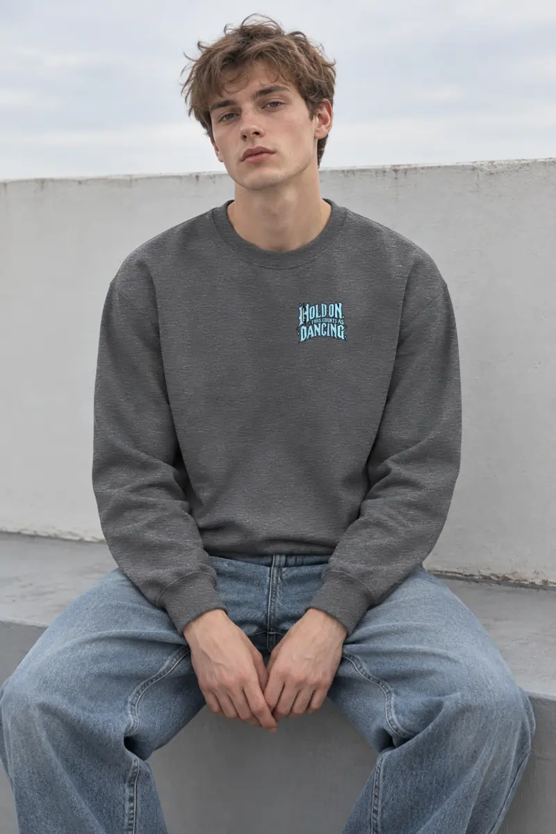 "Hold On, This Counts as Dancing" Heavy Blend Unisex Crewneck Sweatshirt