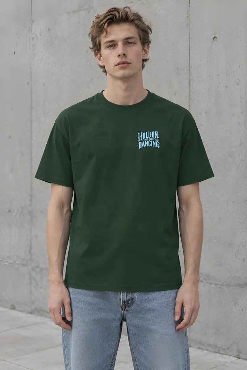 "Hold On, This Counts as Dancing" Heavyweight Unisex Crewneck T-shirt