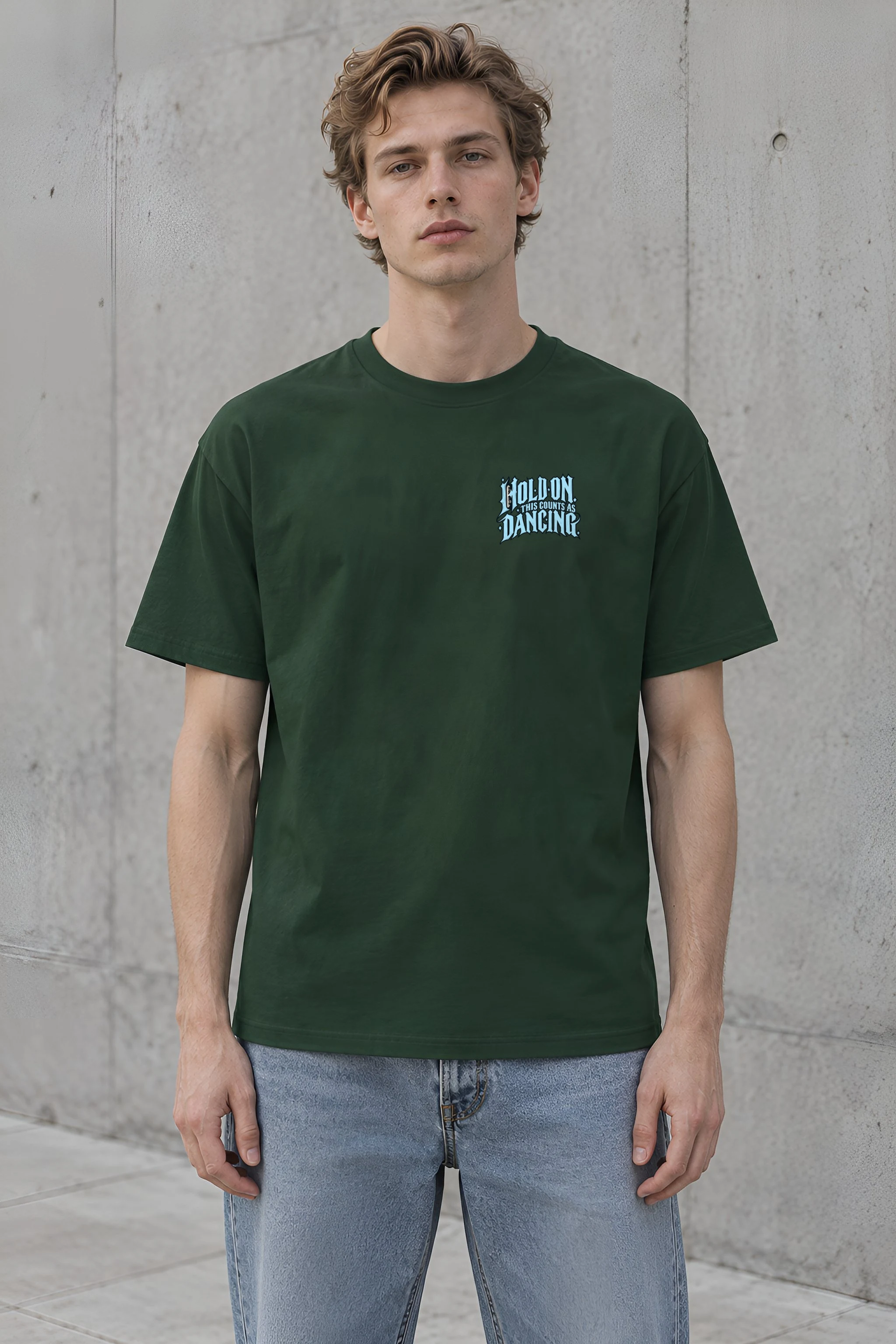 "Hold On, This Counts as Dancing" Heavyweight Unisex Crewneck T-shirt