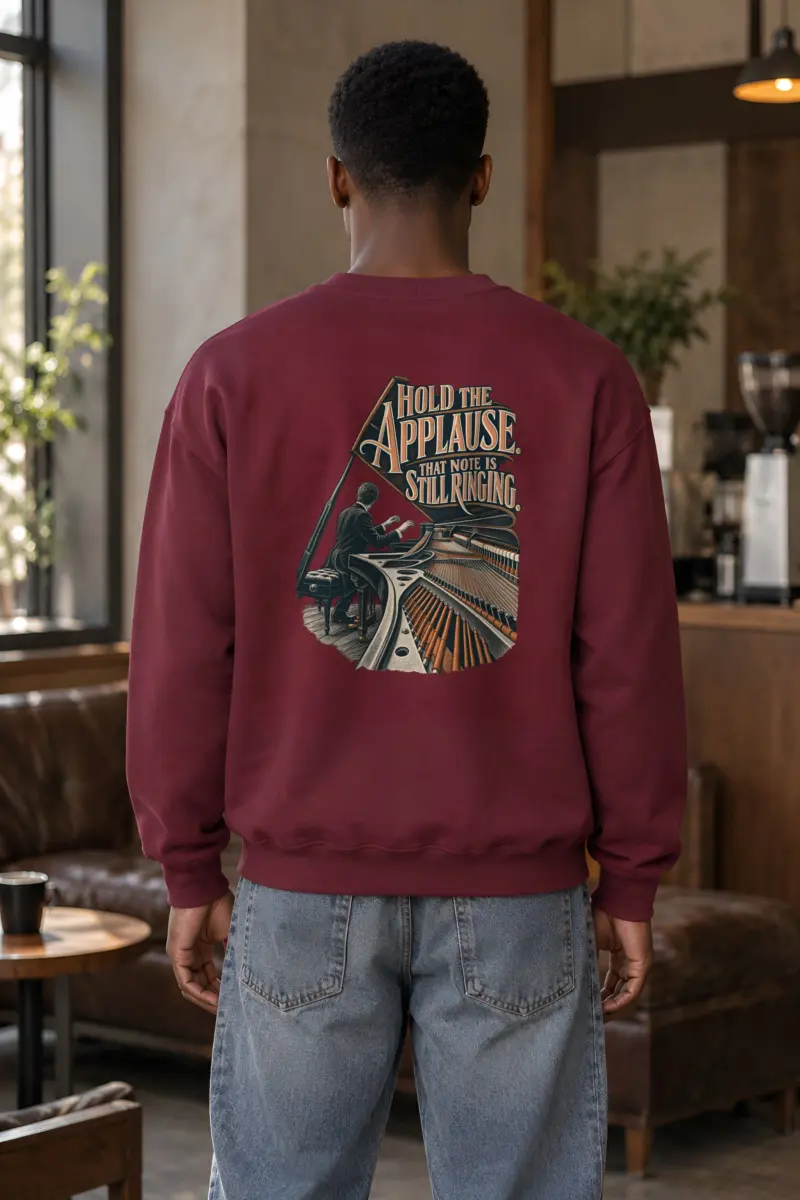 “Hold the Applause” Heavy Blend Unisex Crewneck Sweatshirt
