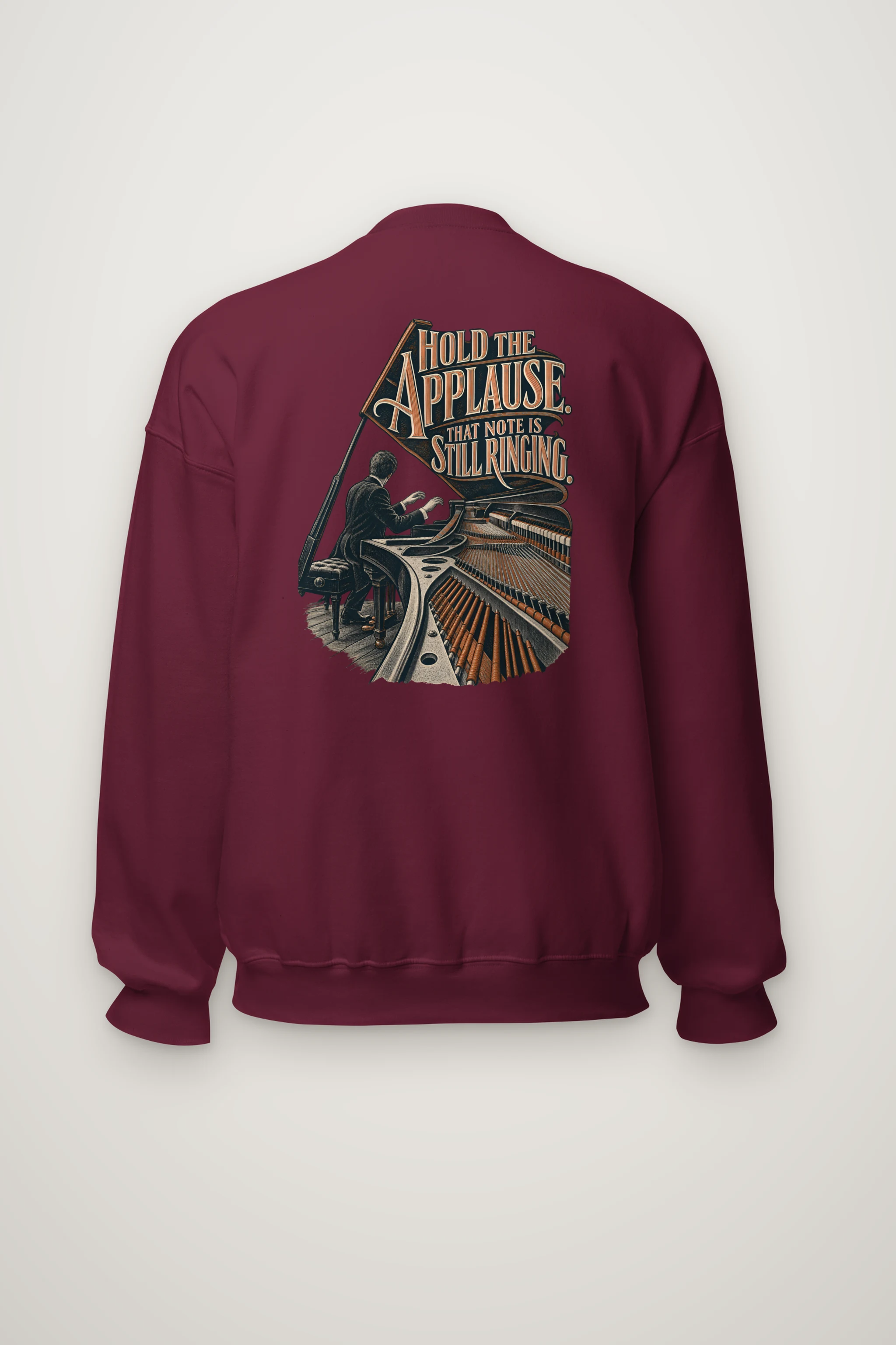 "Hold the Applause" Heavy Blend Unisex Crewneck Sweatshirt