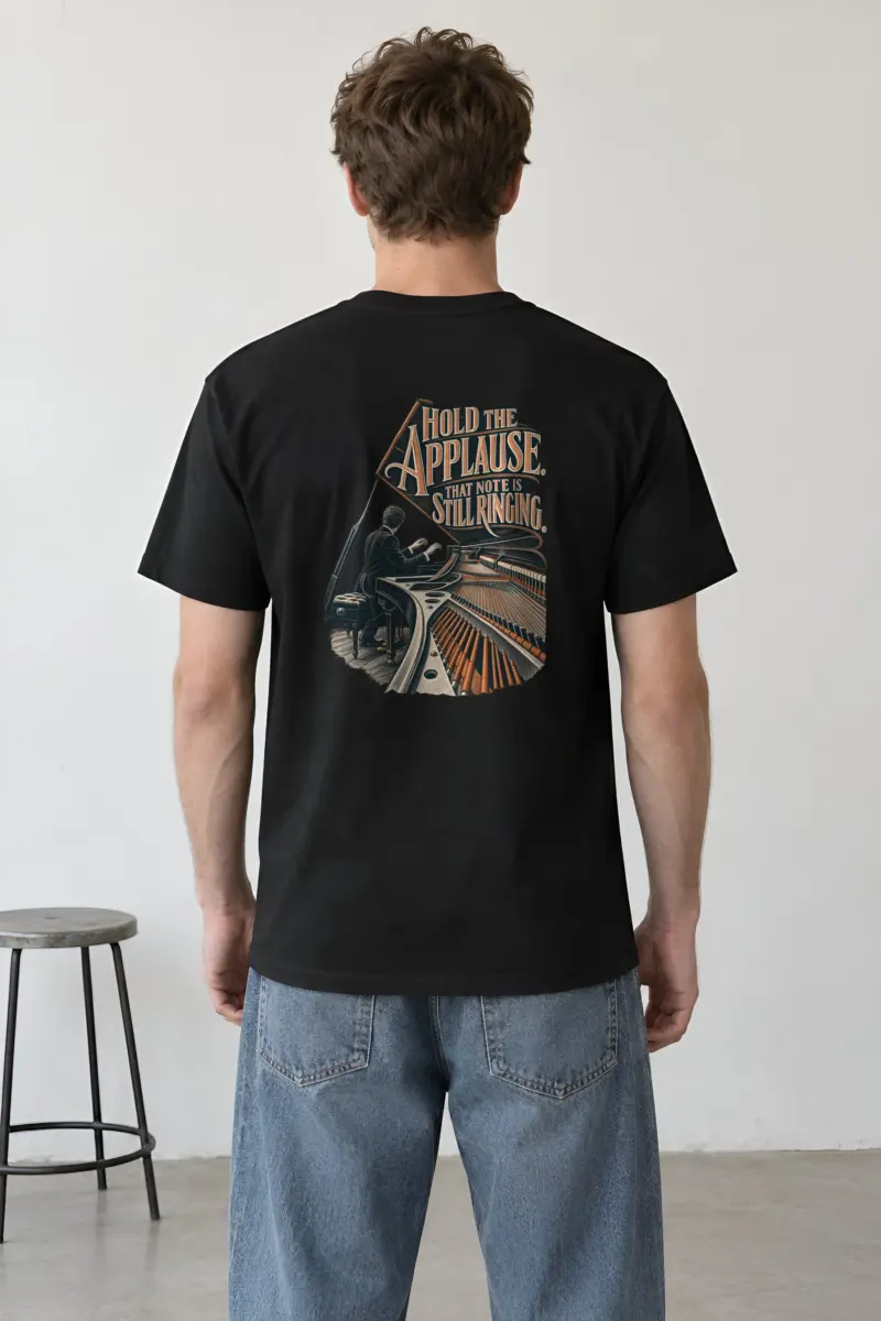 "Hold The Applause" Heavyweight Unisex Crewneck T-shirt