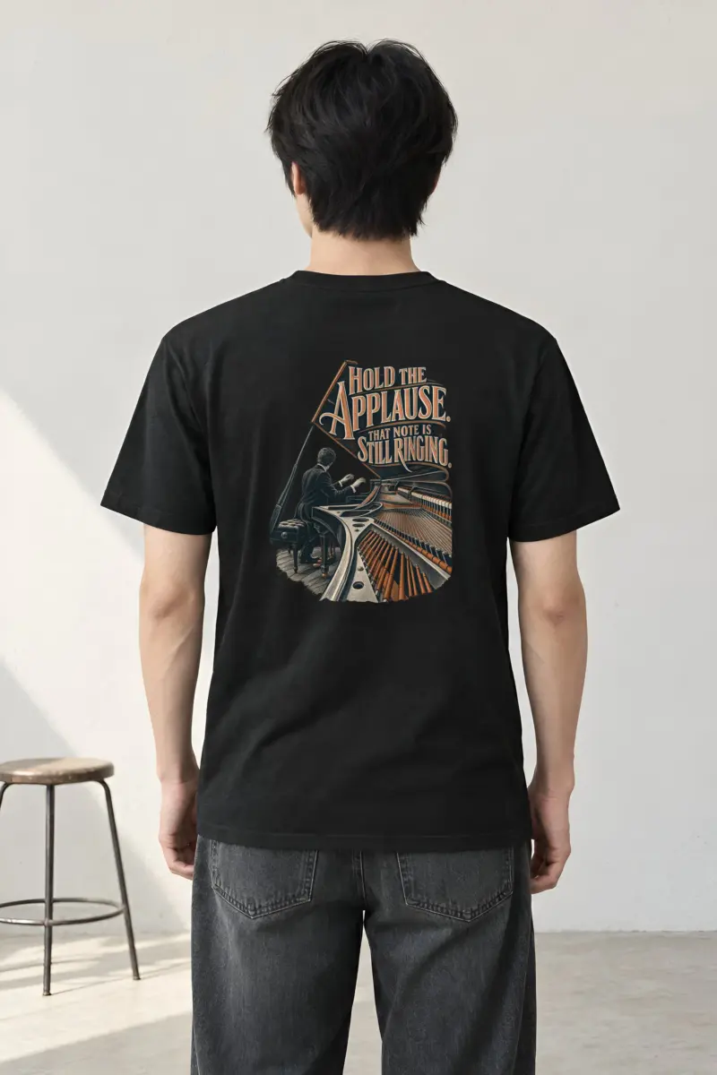 “Hold The Applause” Heavyweight Unisex Crewneck T-shirt