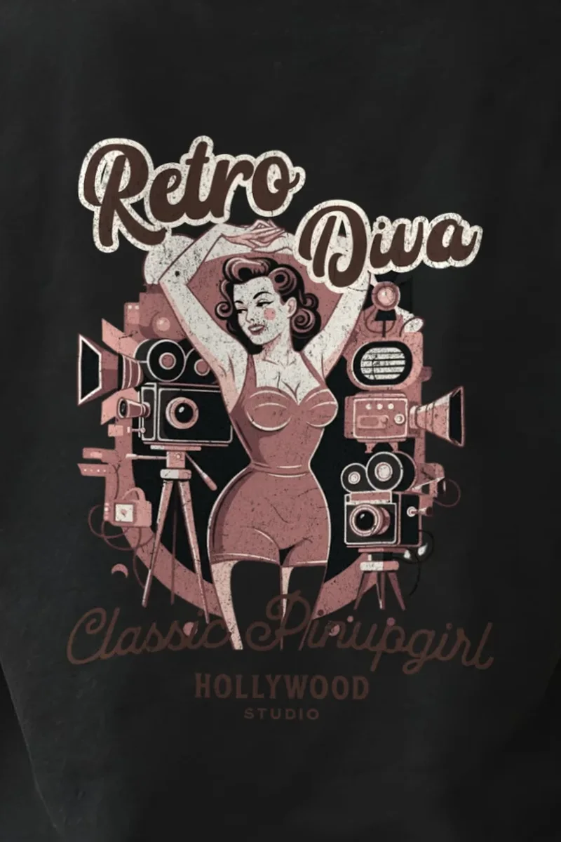 "Hollywood Studio Diva" Heavyweight Unisex Crewneck T-shirt