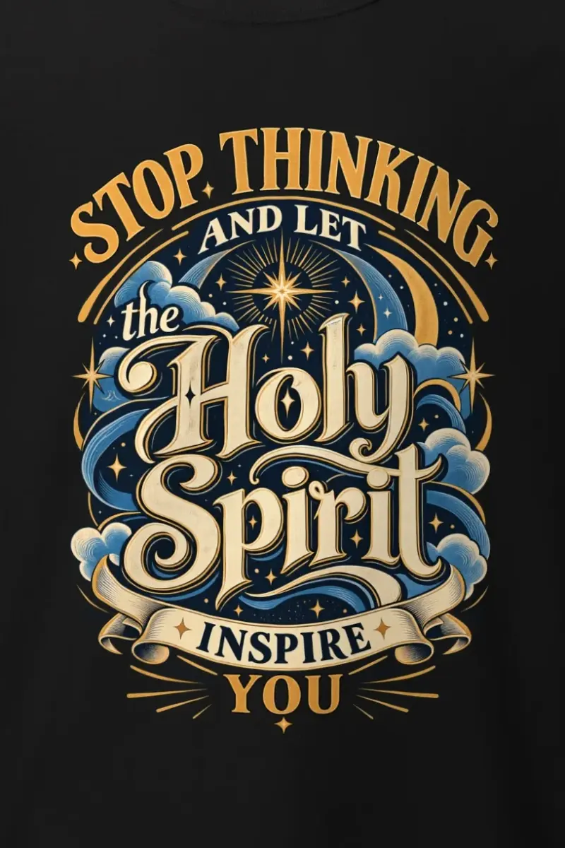 "Holy Spirit Inspire You" Heavyweight Unisex Crewneck T-shirt