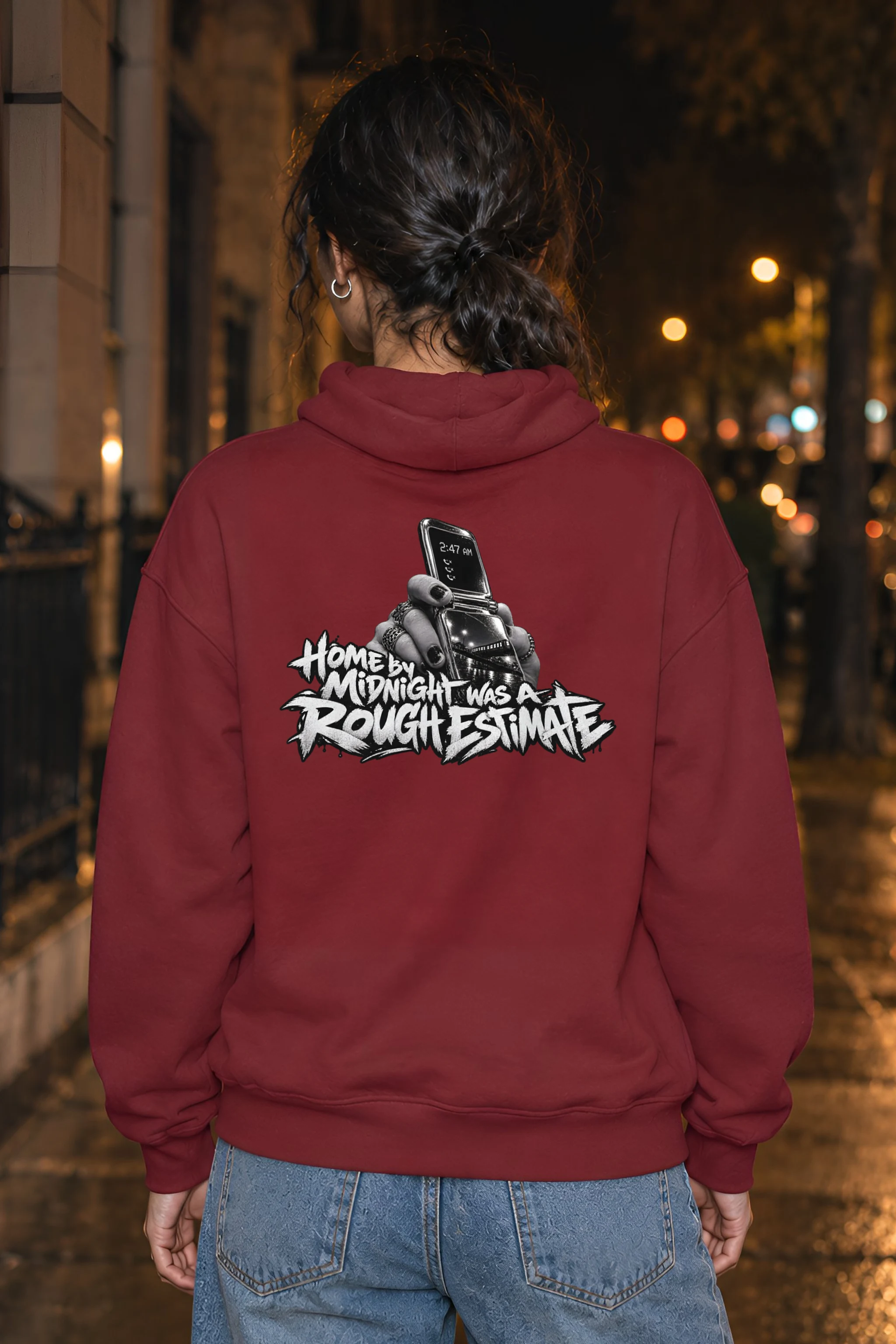 "Home By Midnight Was A Rough Estimate" Heavy Blend Unisex Pullover Hoodie