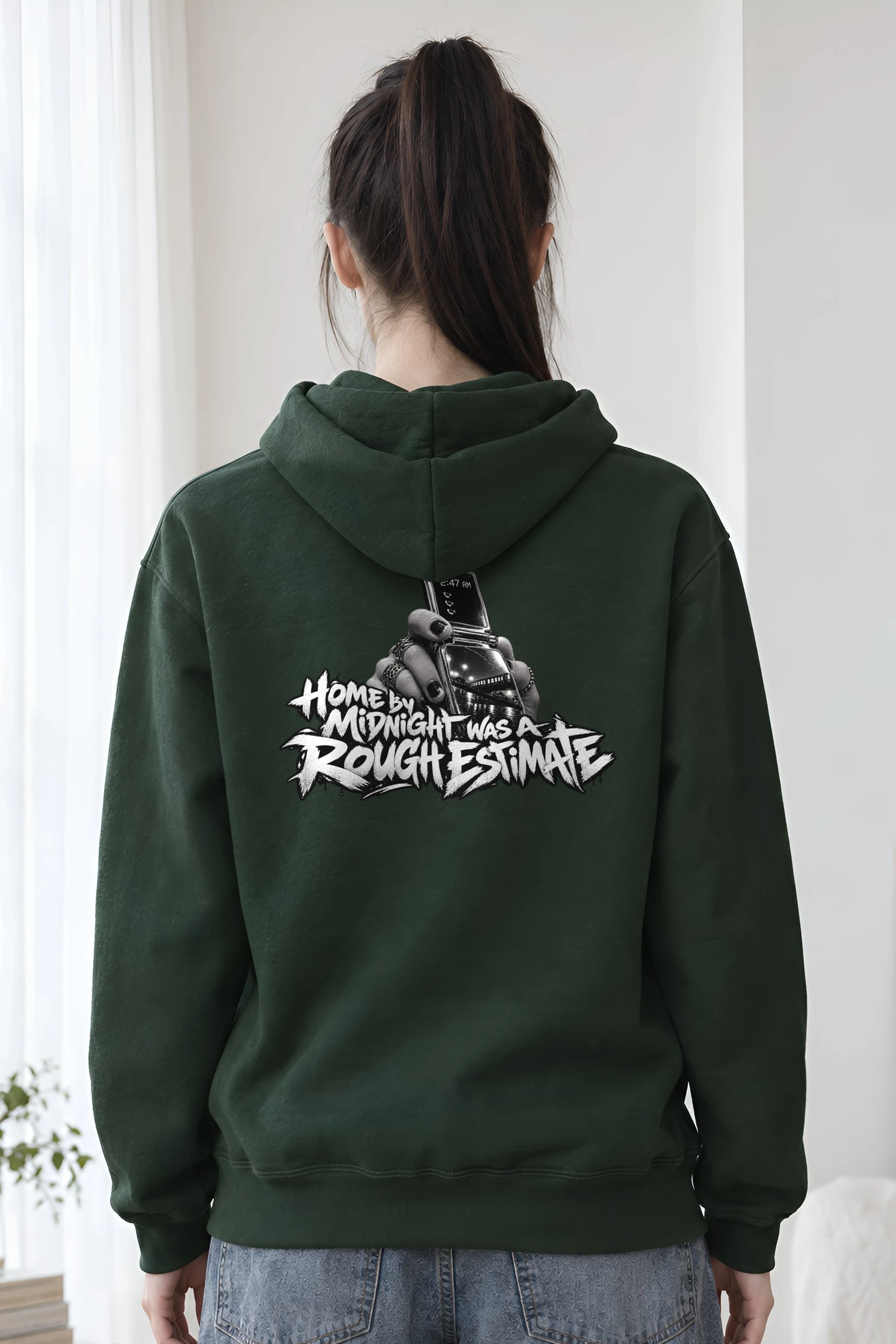 "Home By Midnight Was A Rough Estimate" Heavy Blend Unisex Pullover Hoodie
