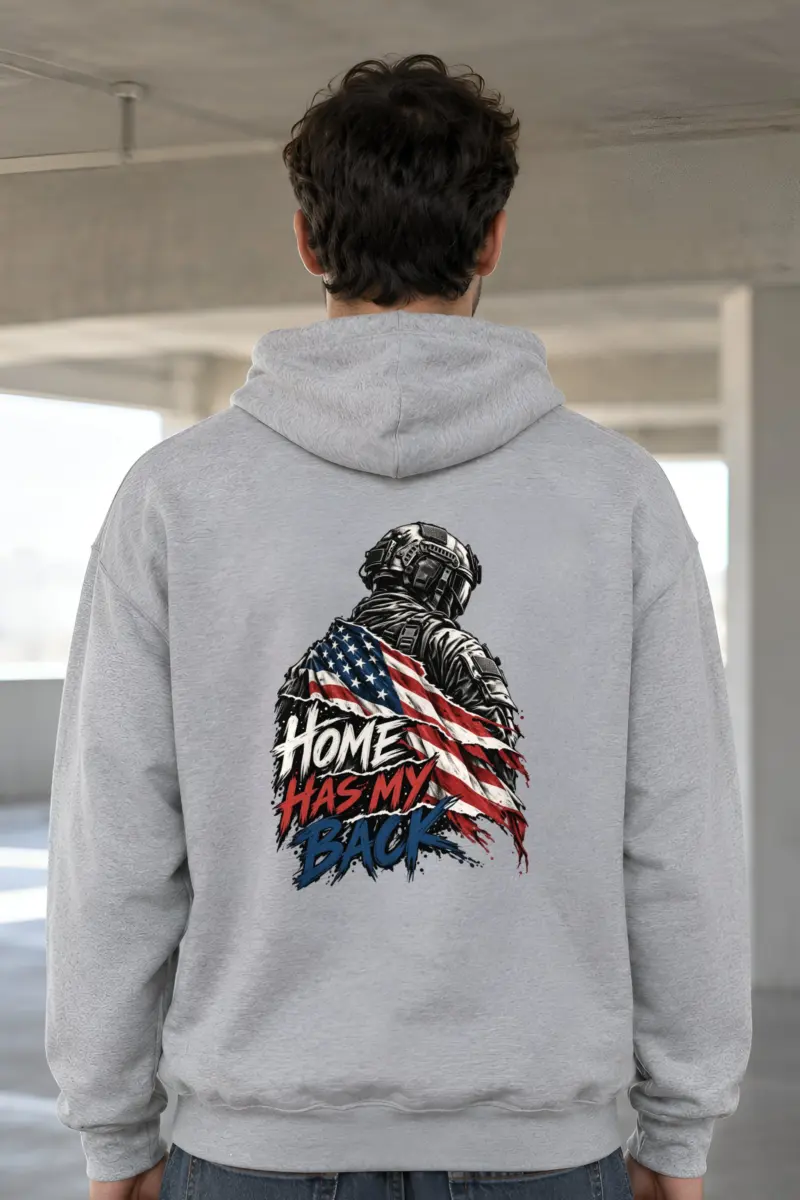 “Home Has My Back” Heavy Blend Unisex Pullover Hoodie