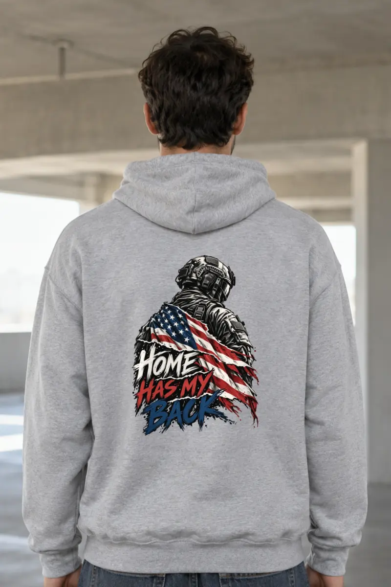 “Home Has My Back” Heavy Blend Unisex Pullover Hoodie