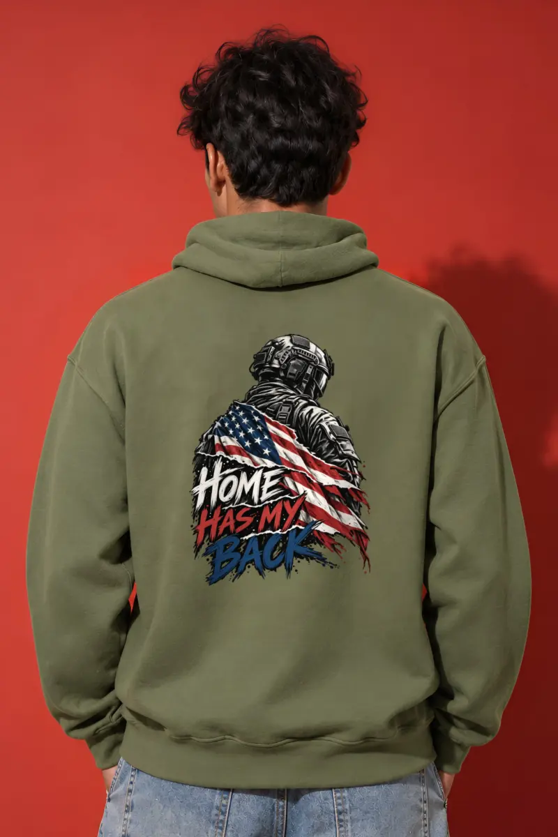 “Home Has My Back” Heavy Blend Unisex Pullover Hoodie