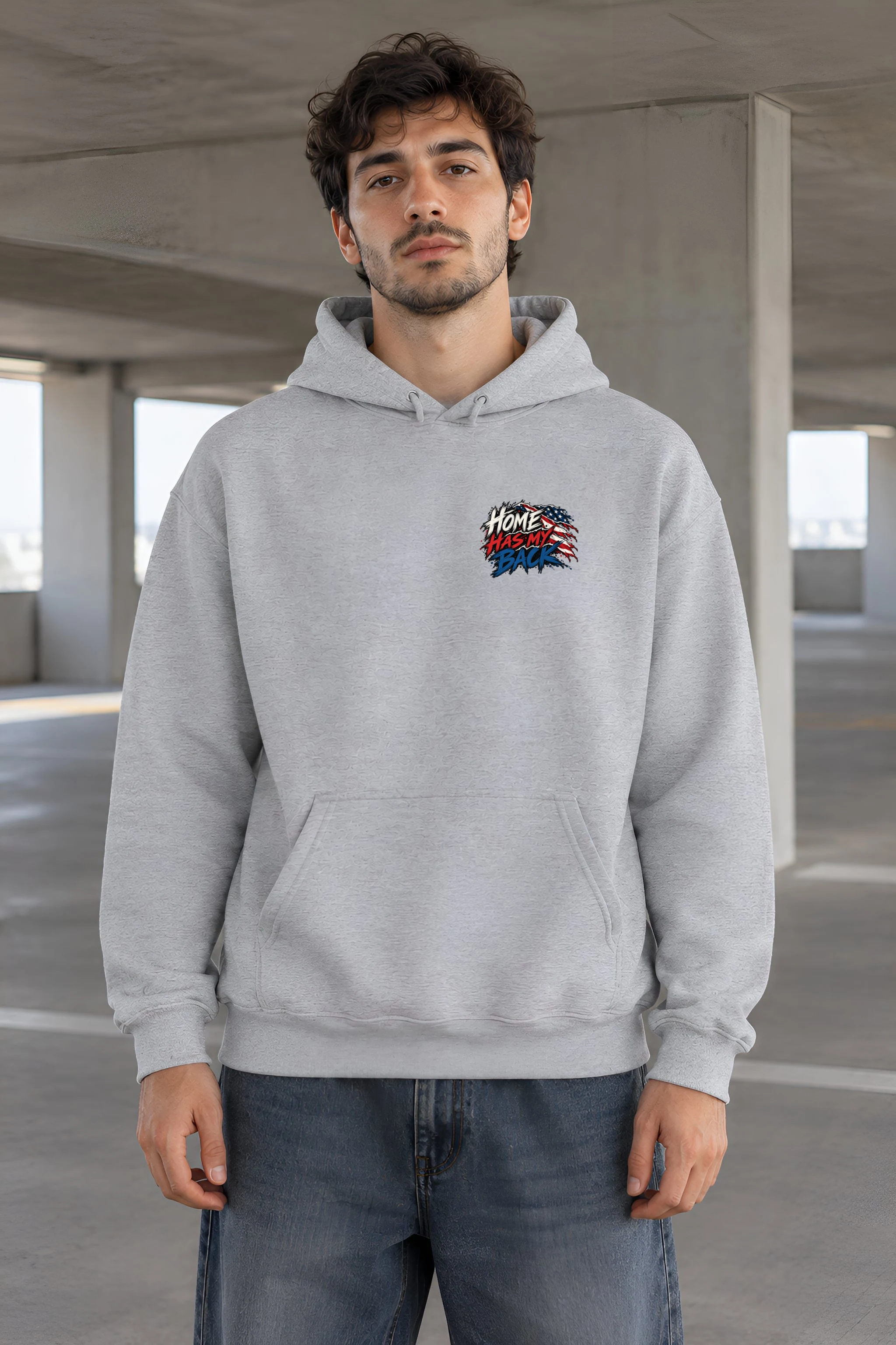 "Home Has My Back" Heavy Blend Unisex Pullover Hoodie