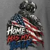 "Home Has My Back" Heavyweight Unisex Crewneck T-shirt