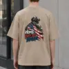 "Home Has My Back" Men's Oversized Heavyweight Crewneck T-Shirt