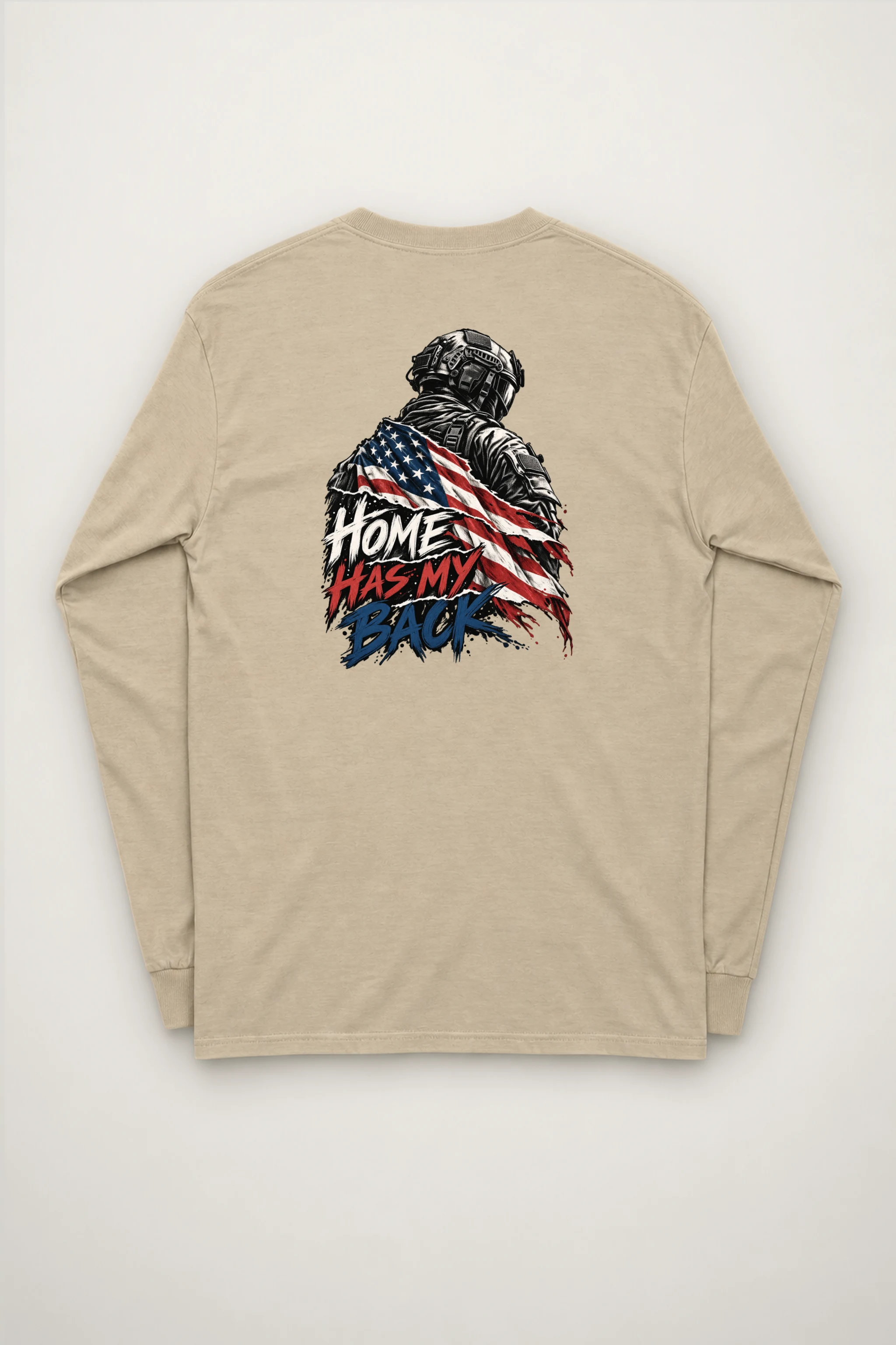 "Home Has My Back" Unisex Longsleeve T-shirt